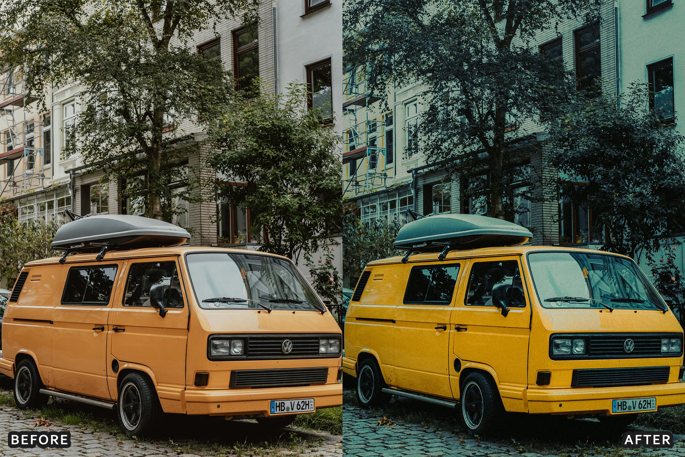 AI-Optimized Orange Retro Film Lightroom Presets
