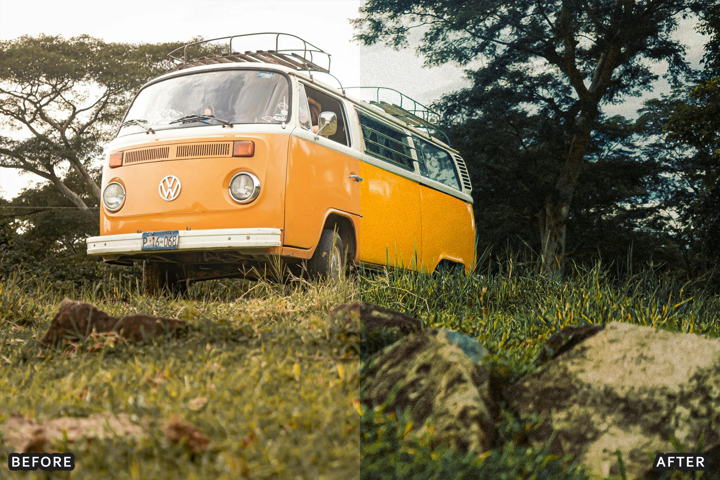 AI-Optimized Orange Retro Film Lightroom Presets