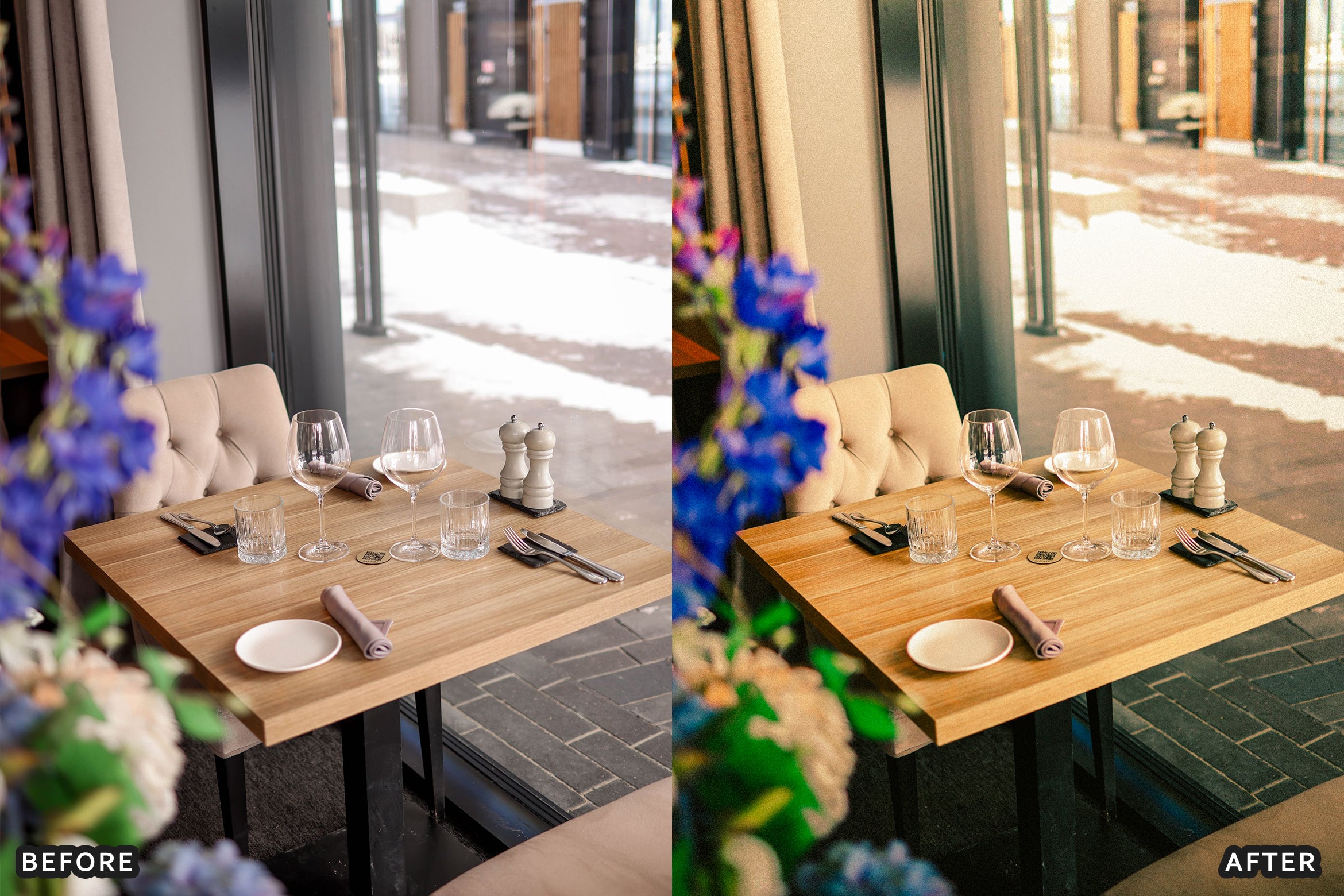 AI-Optimized Candlelight Restaurant Lightroom Presets