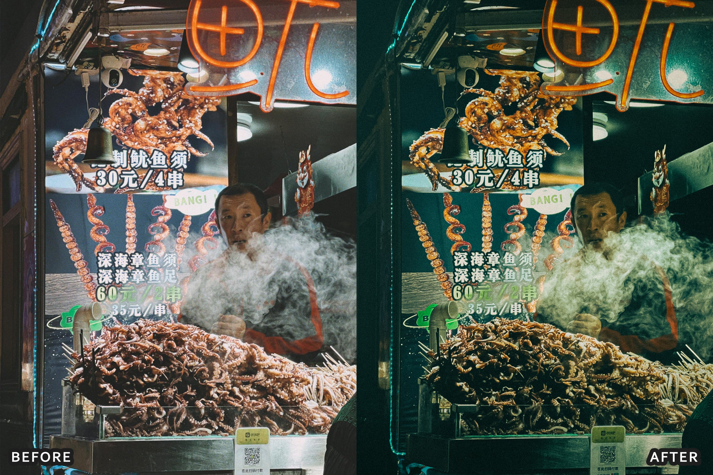 AI-Optimized Street Food Photography Lightroom Presets