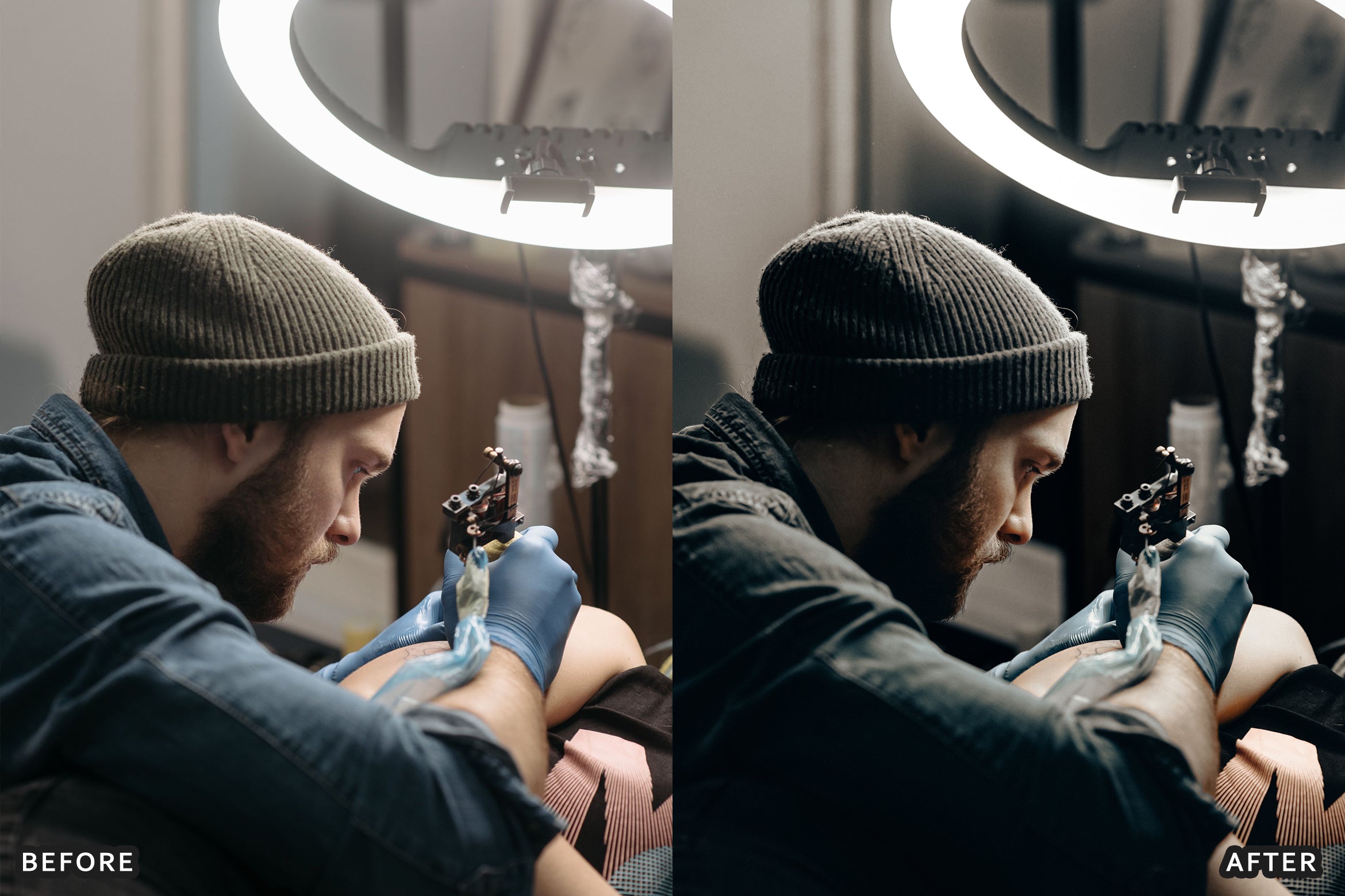 AI-Optimized Ink & Shadow Tattoo Lightroom Presets