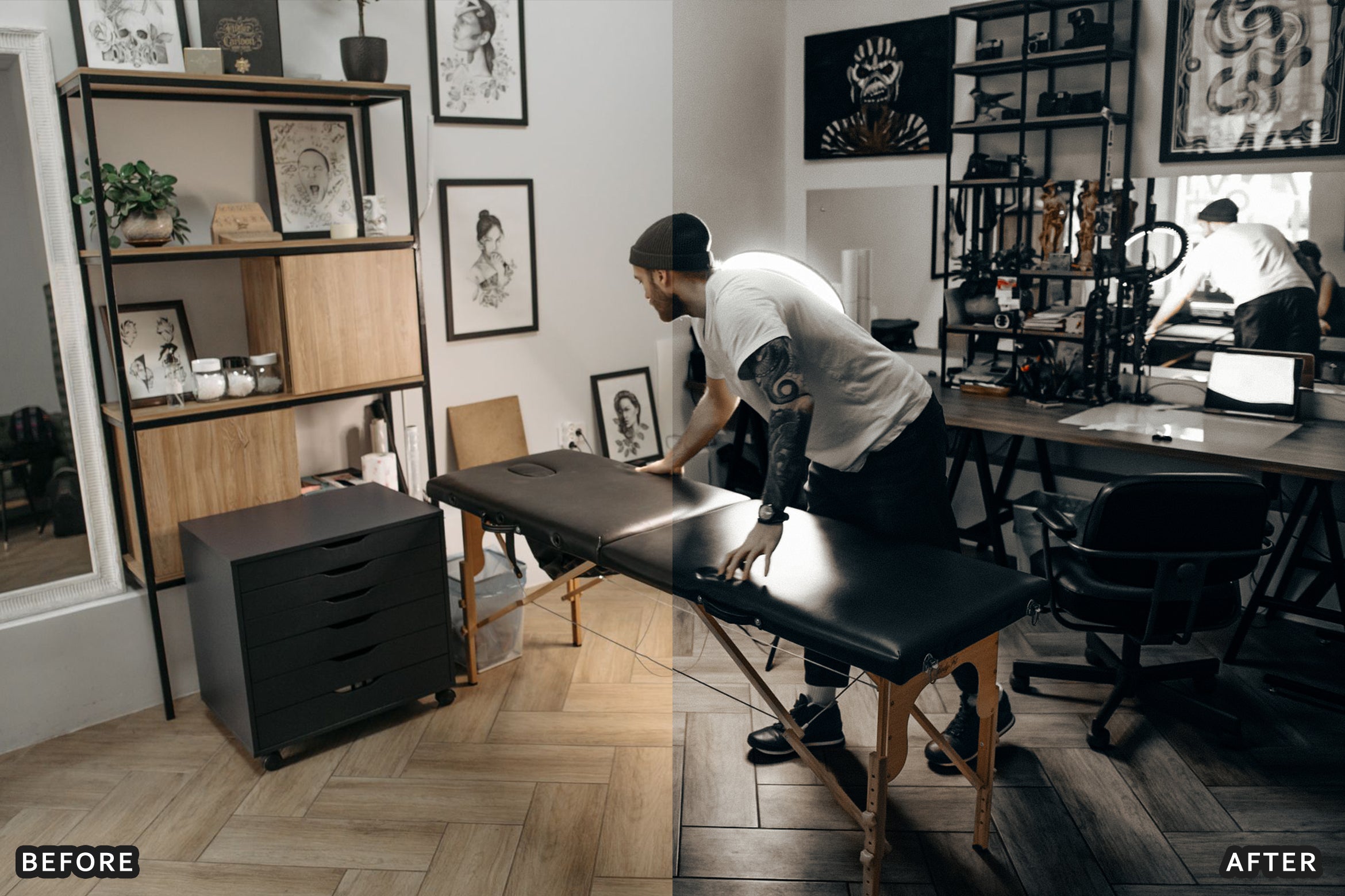 AI-Optimized Ink & Shadow Tattoo Lightroom Presets