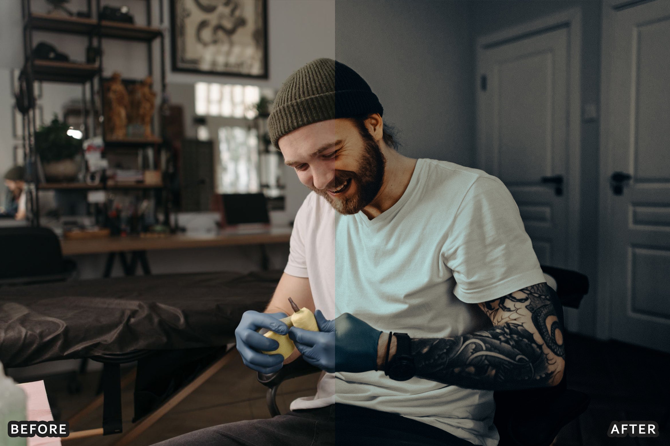 AI-Optimized Ink & Shadow Tattoo Lightroom Presets