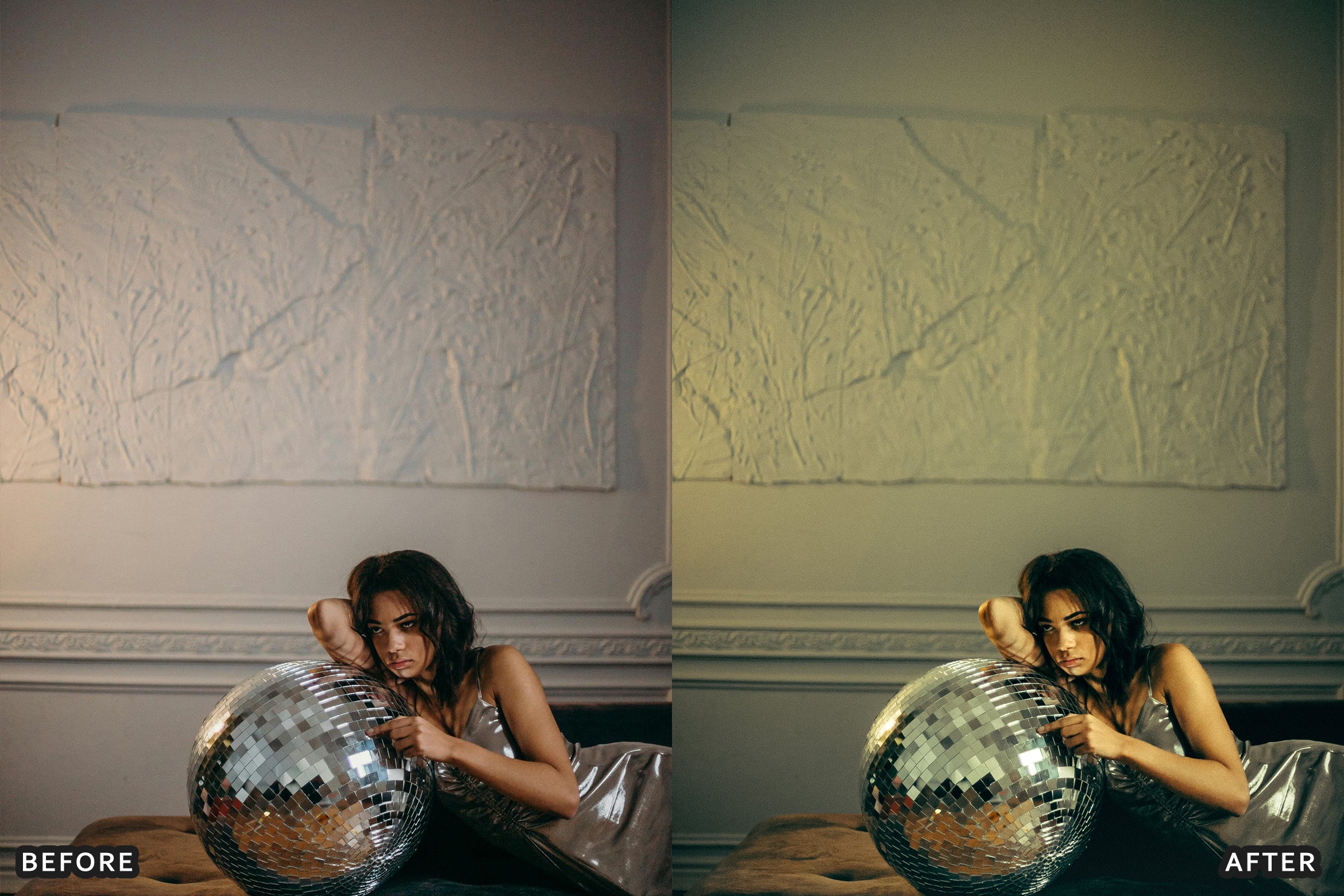 AI-Optimized Champagne Noir Glam Lightroom Presets