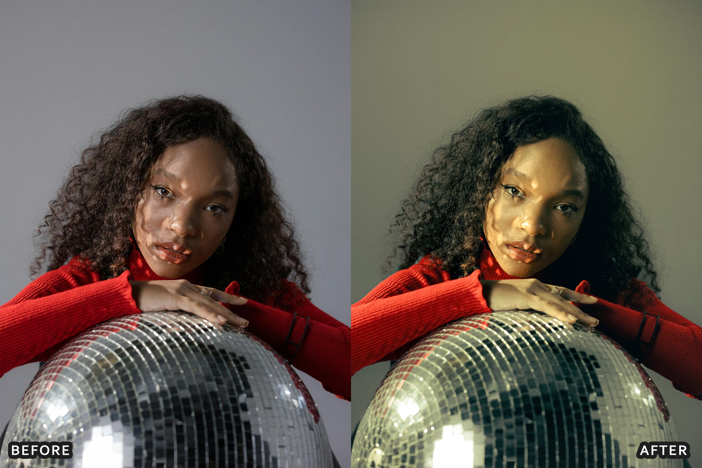 AI-Optimized Champagne Noir Glam Lightroom Presets