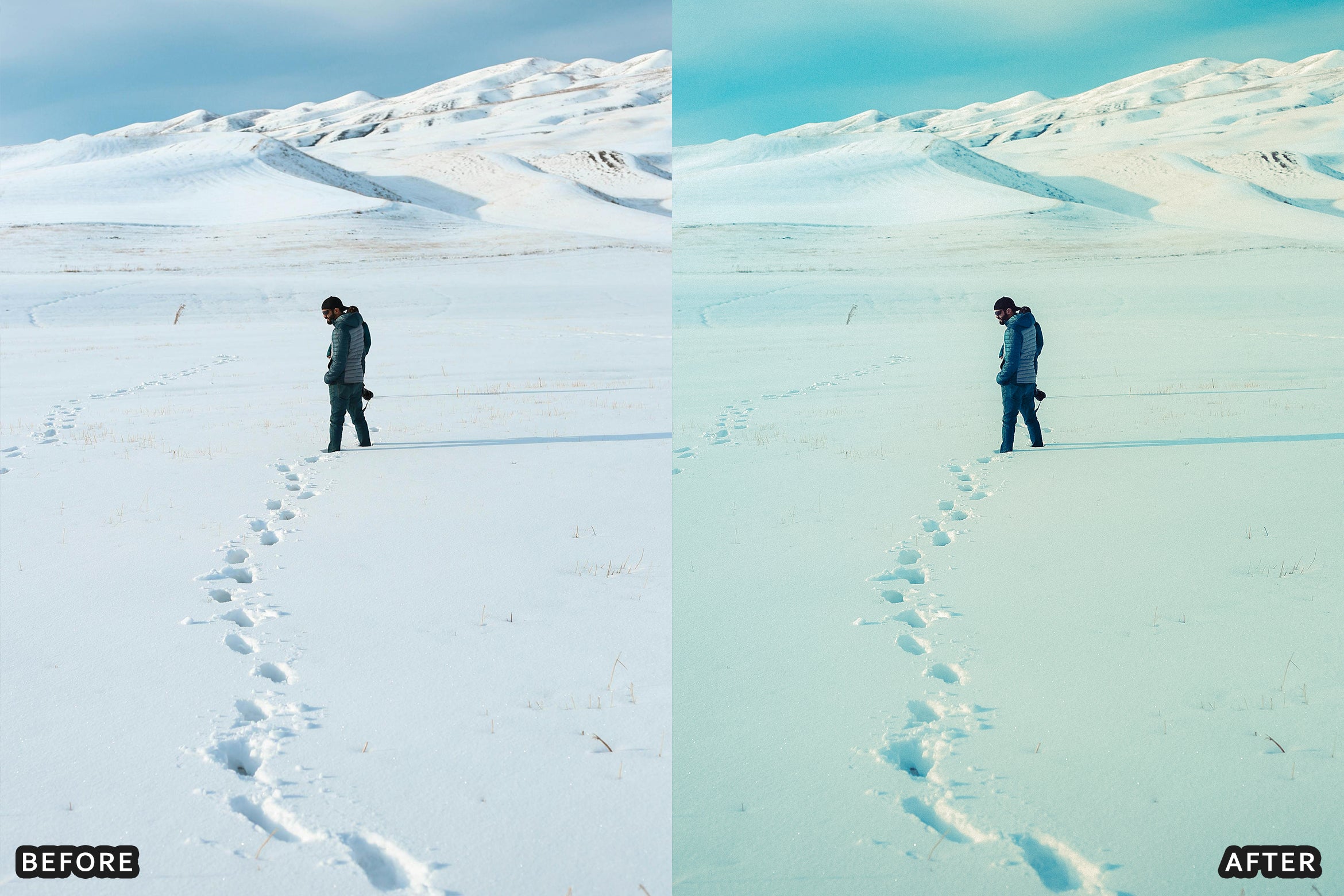 AI-Optimized Winter Snow Landscape Lightroom Presets - Lightroom Presets - by AAA Presets