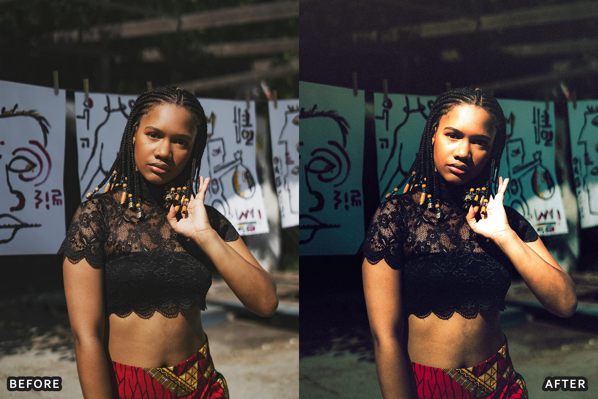 AI-Optimized Dark Skin Cinematic Lightroom Presets