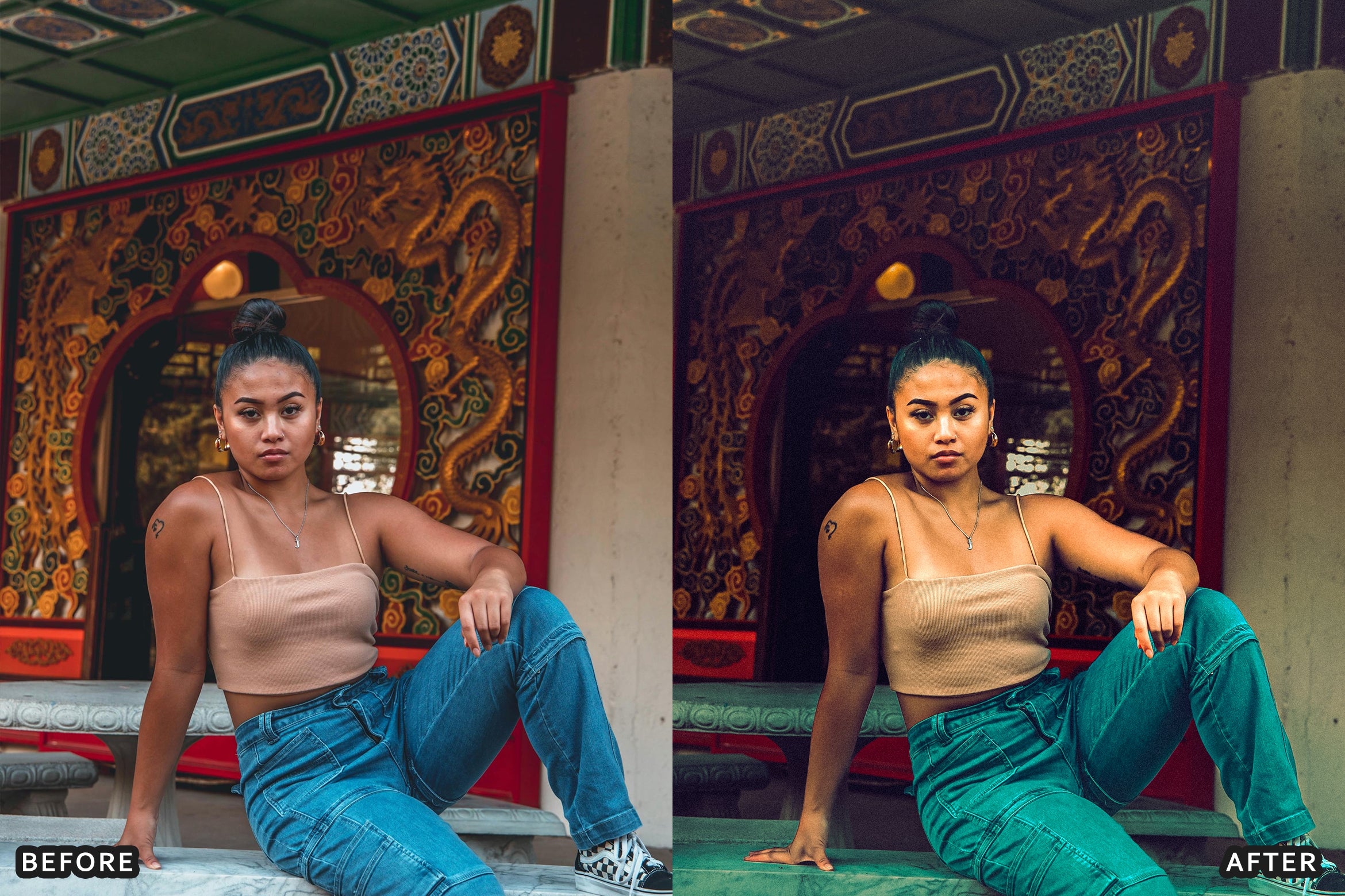 AI-Optimized Dark Skin Cinematic Lightroom Presets