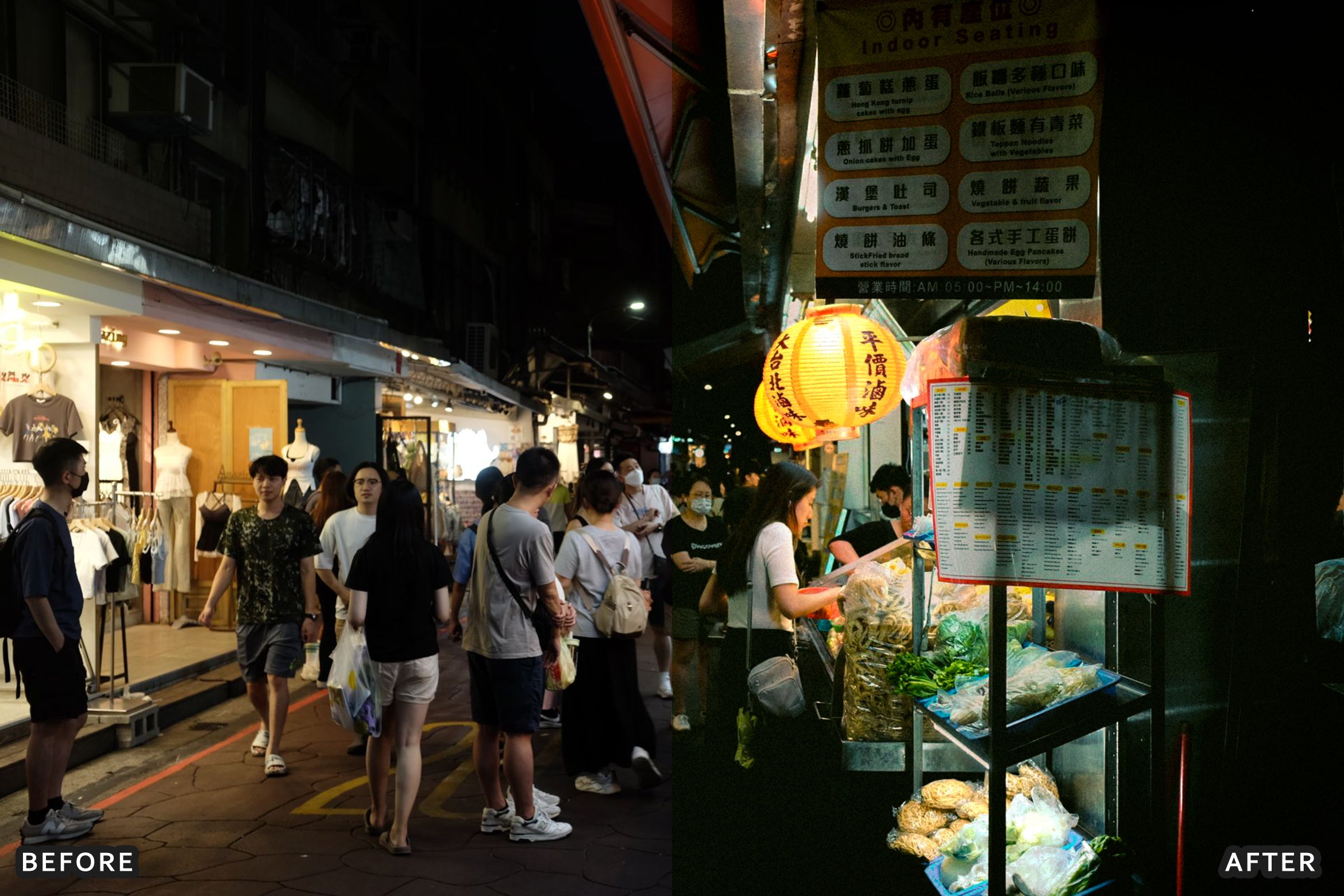 AI-Optimized Neon Street Food Lightroom Presets
