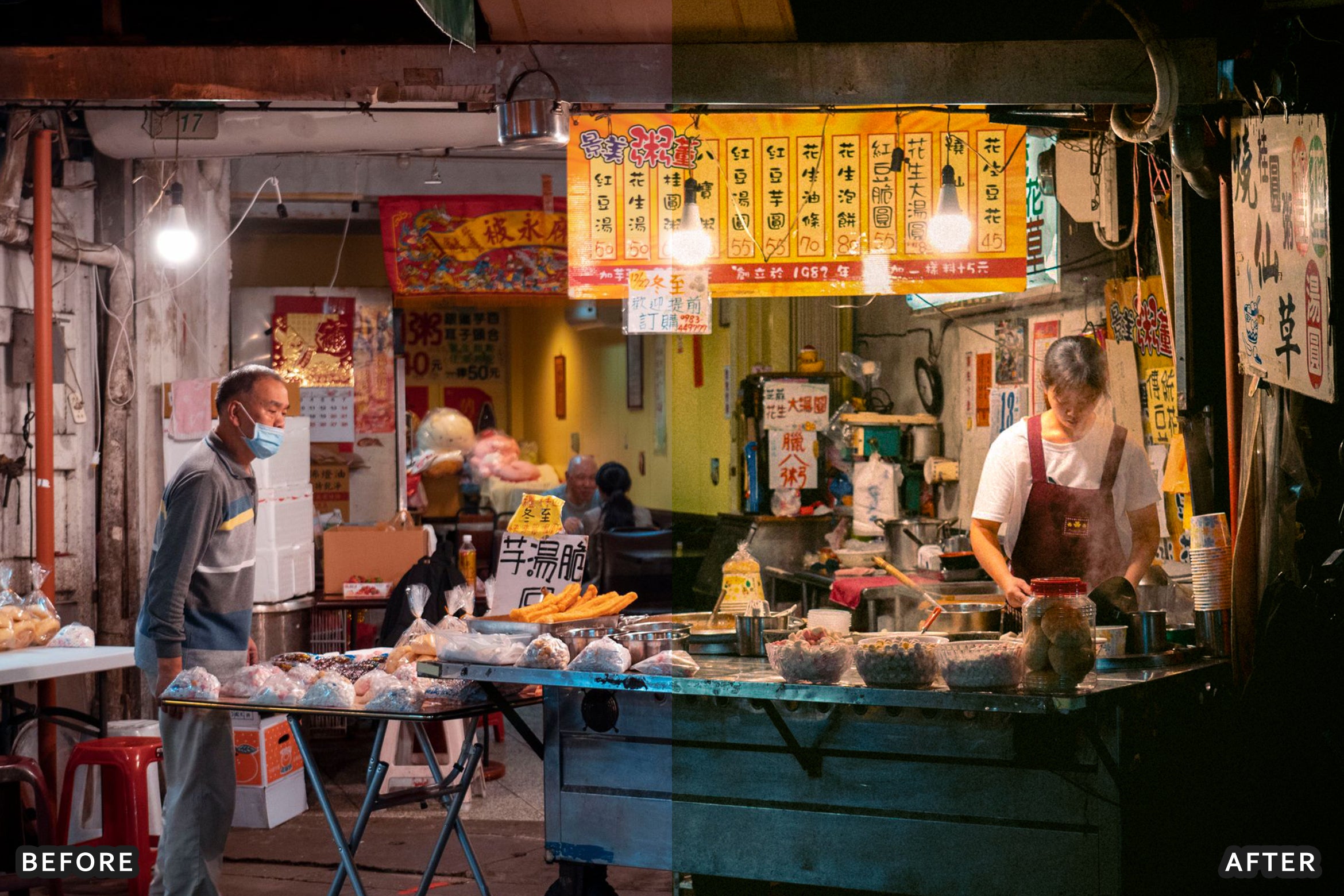 AI-Optimized Neon Street Food Lightroom Presets