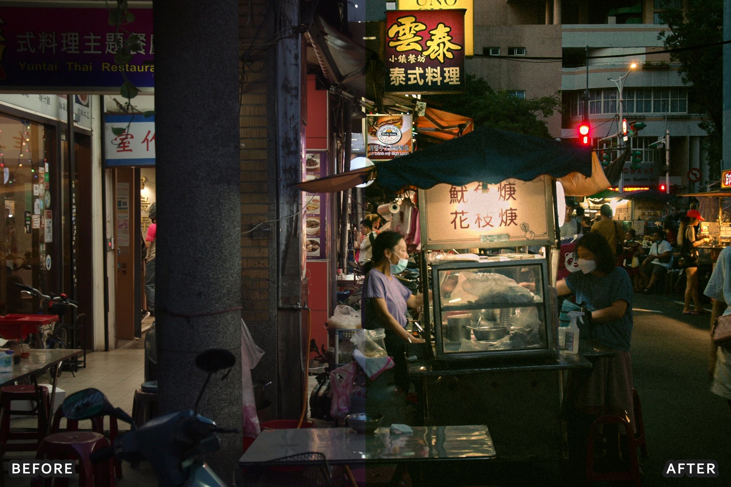 AI-Optimized Neon Street Food Lightroom Presets