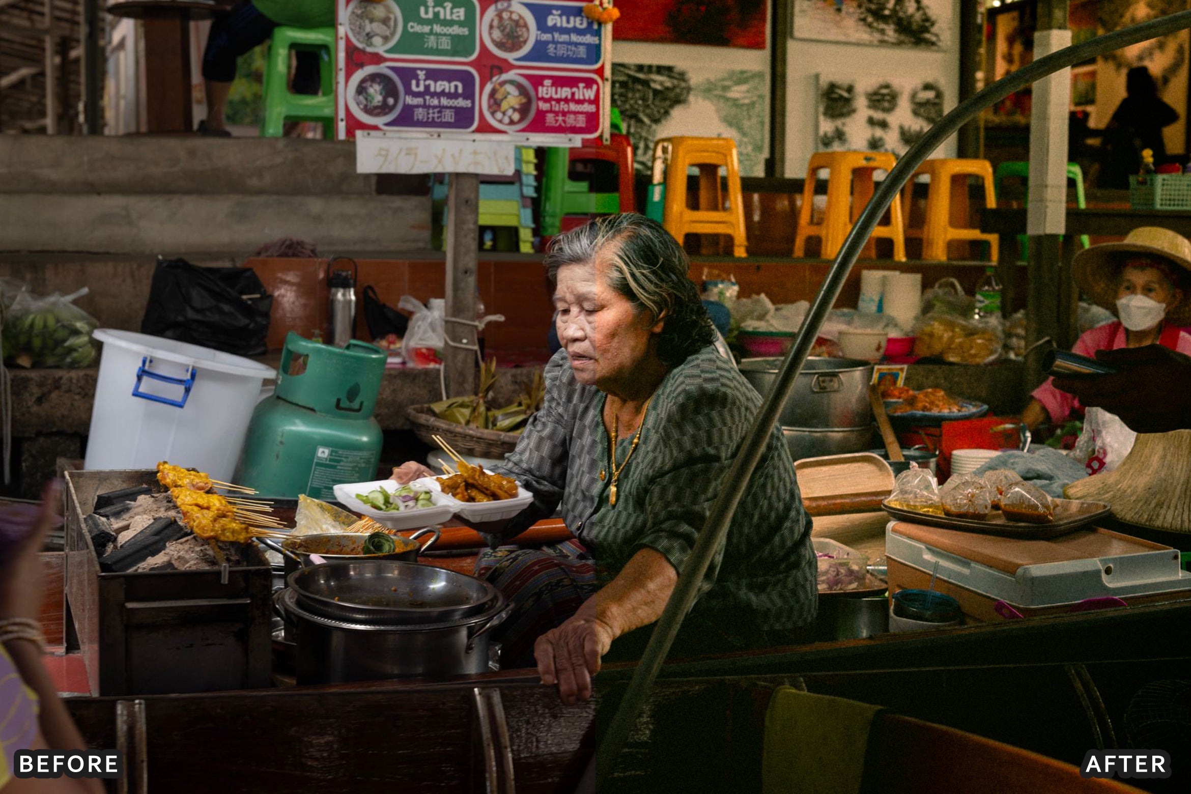 AI-Optimized Neon Street Food Lightroom Presets