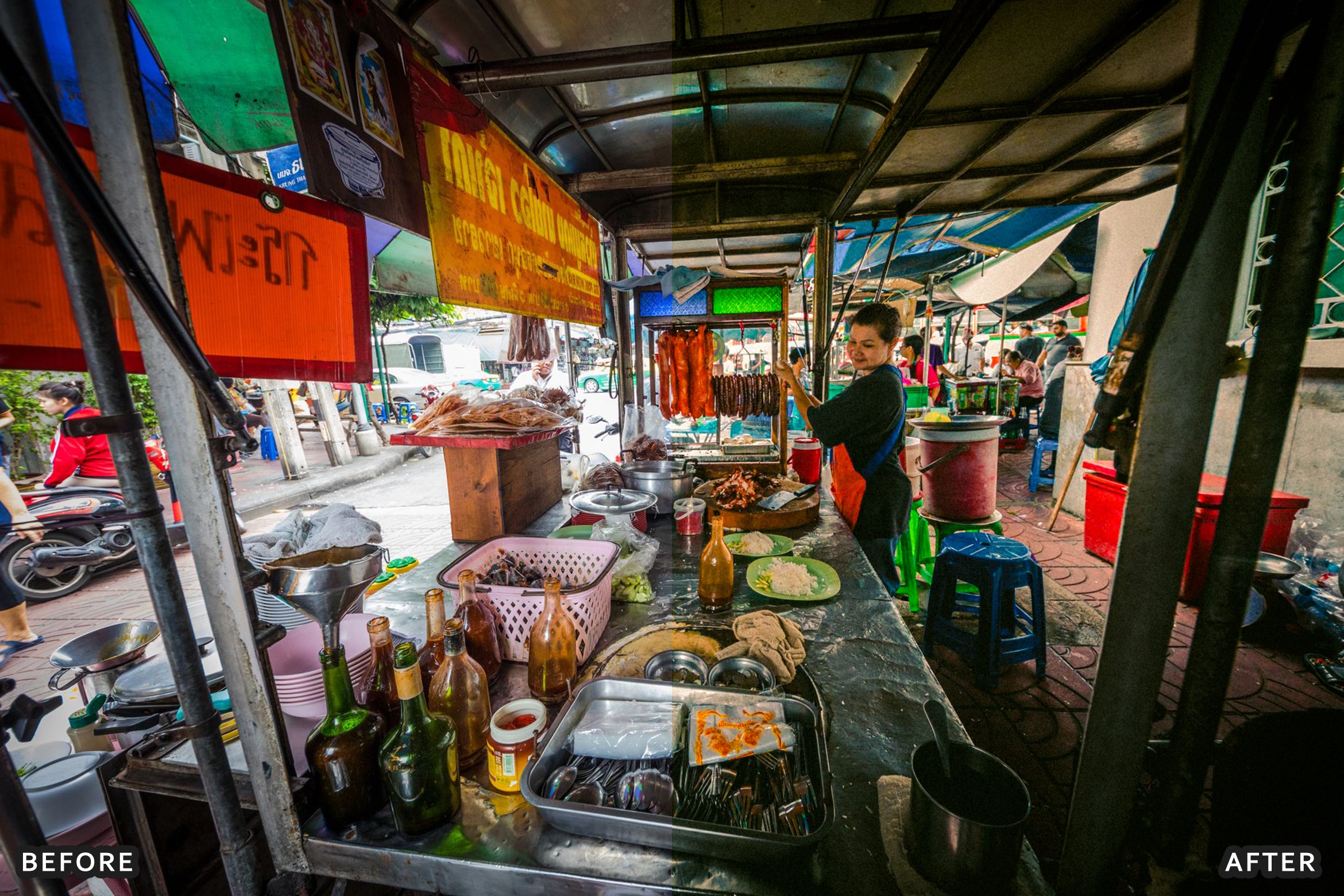AI-Optimized Neon Street Food Lightroom Presets