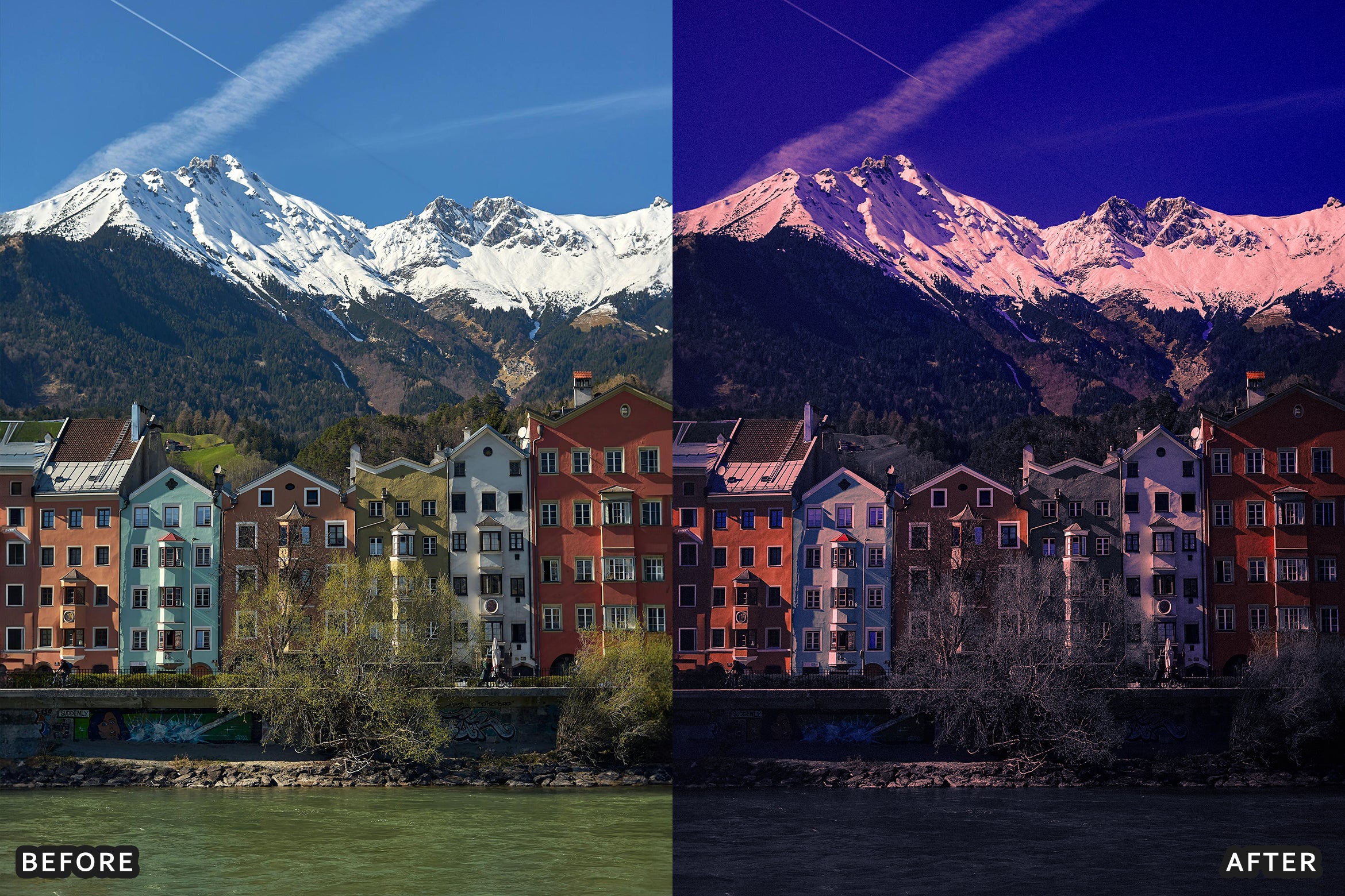 AI-Optimized Hollywood Cinematic Purple Twilight Look Lightroom Presets - Lightroom Presets - by AAA Presets