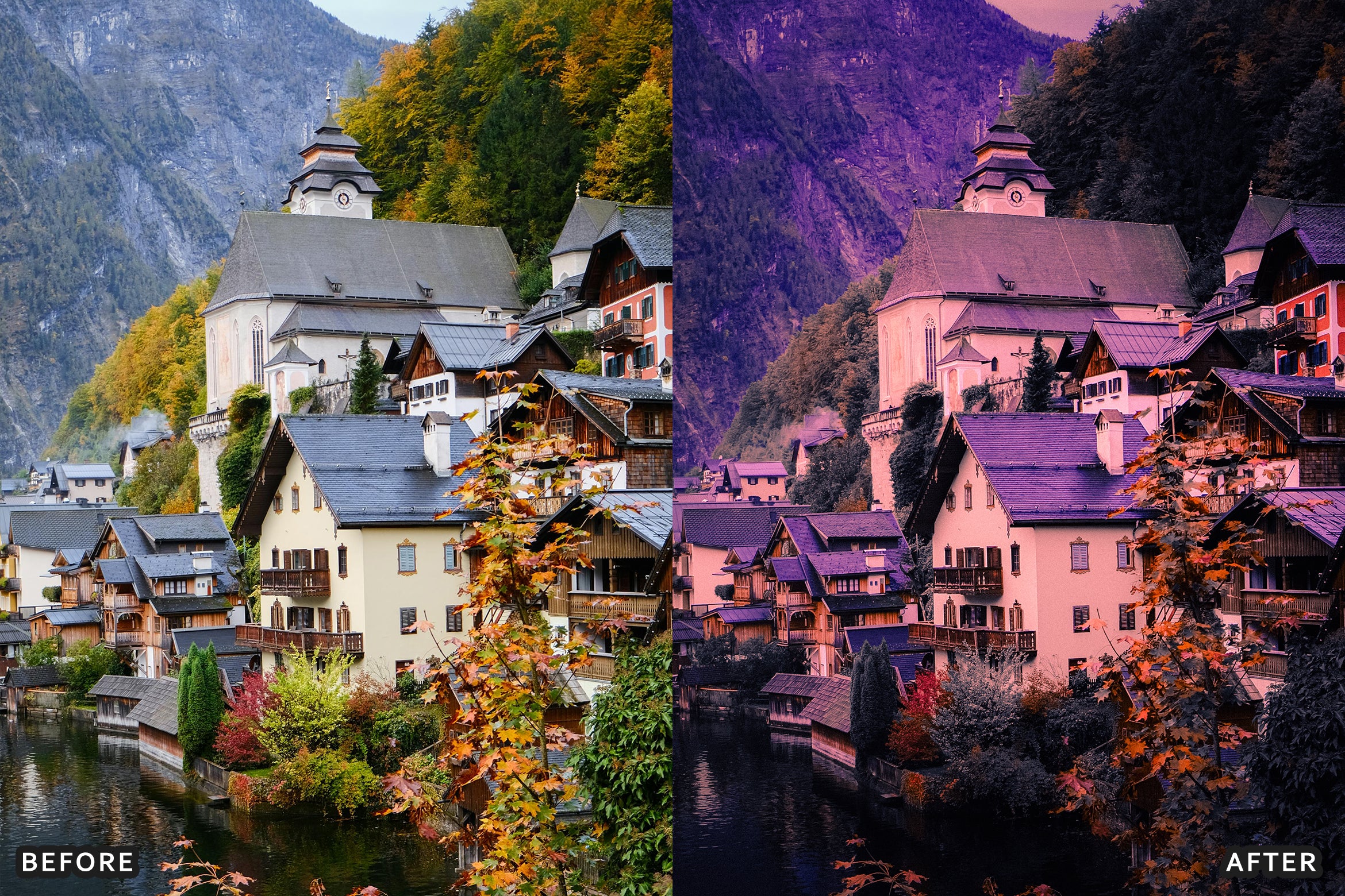 AI-Optimized Hollywood Cinematic Purple Twilight Look Lightroom Presets - Lightroom Presets - by AAA Presets