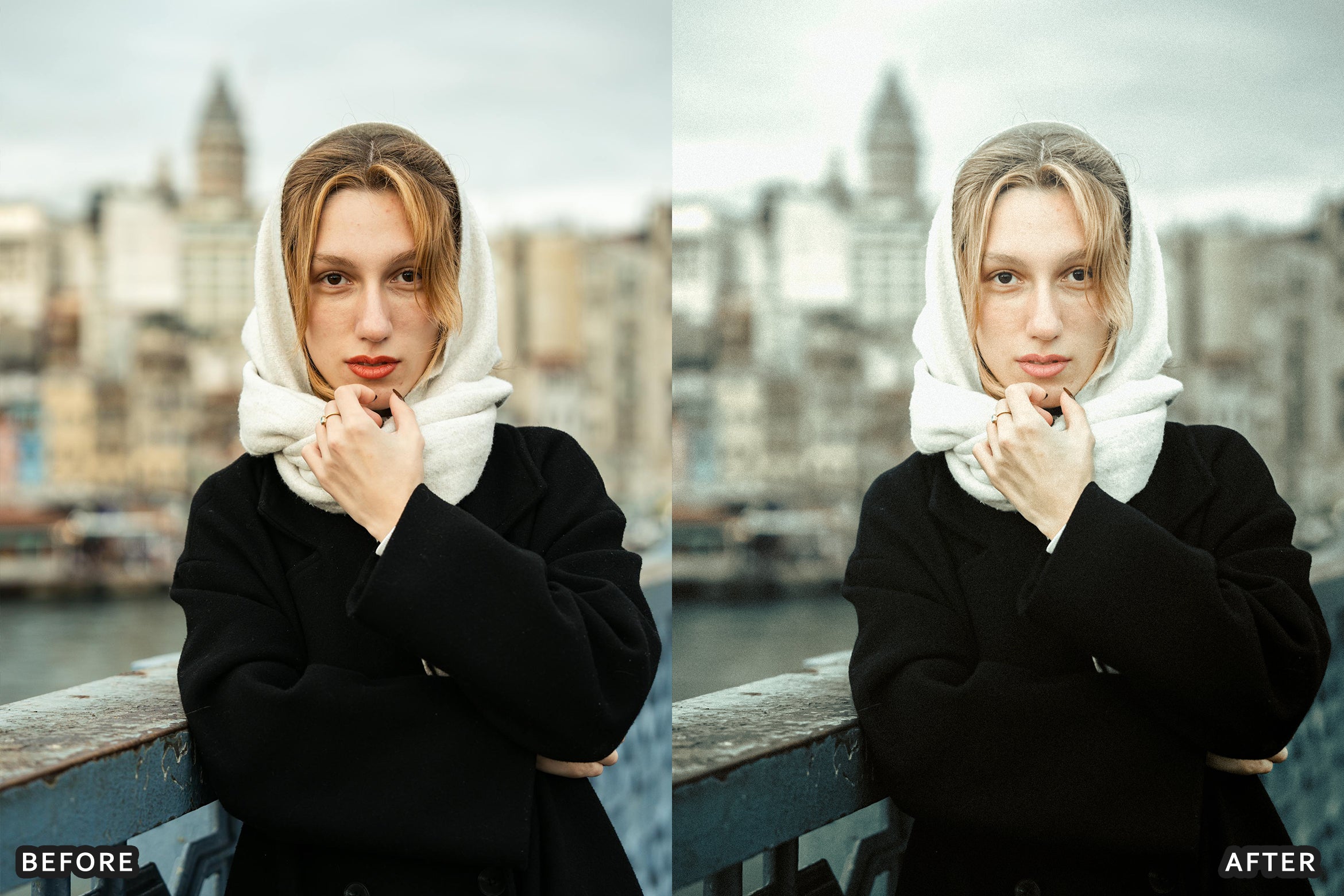 AI-Optimized Creamy Urban Portrait Lightroom Presets
