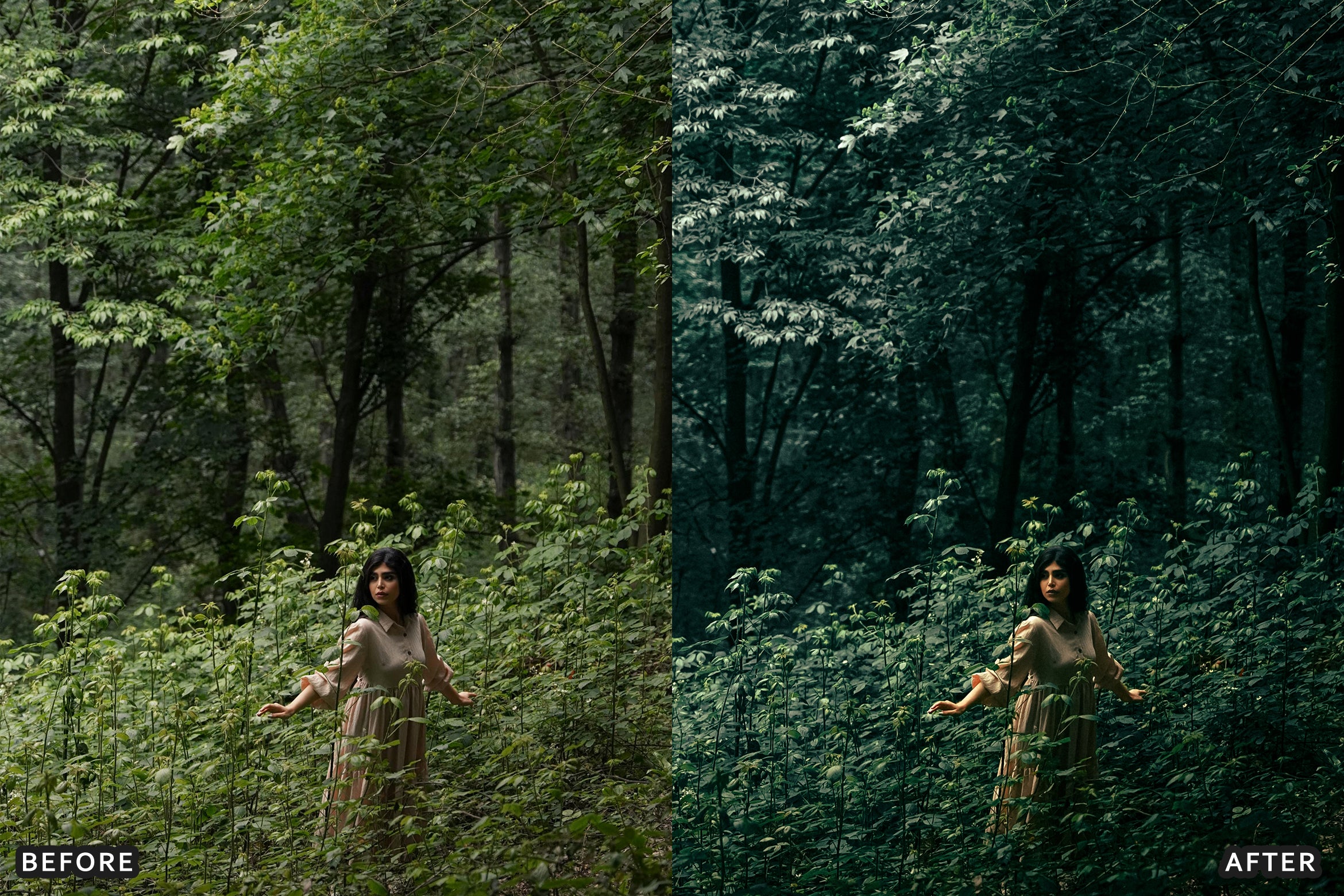 AI-Optimized Fresh Green Haze Lightroom Presets
