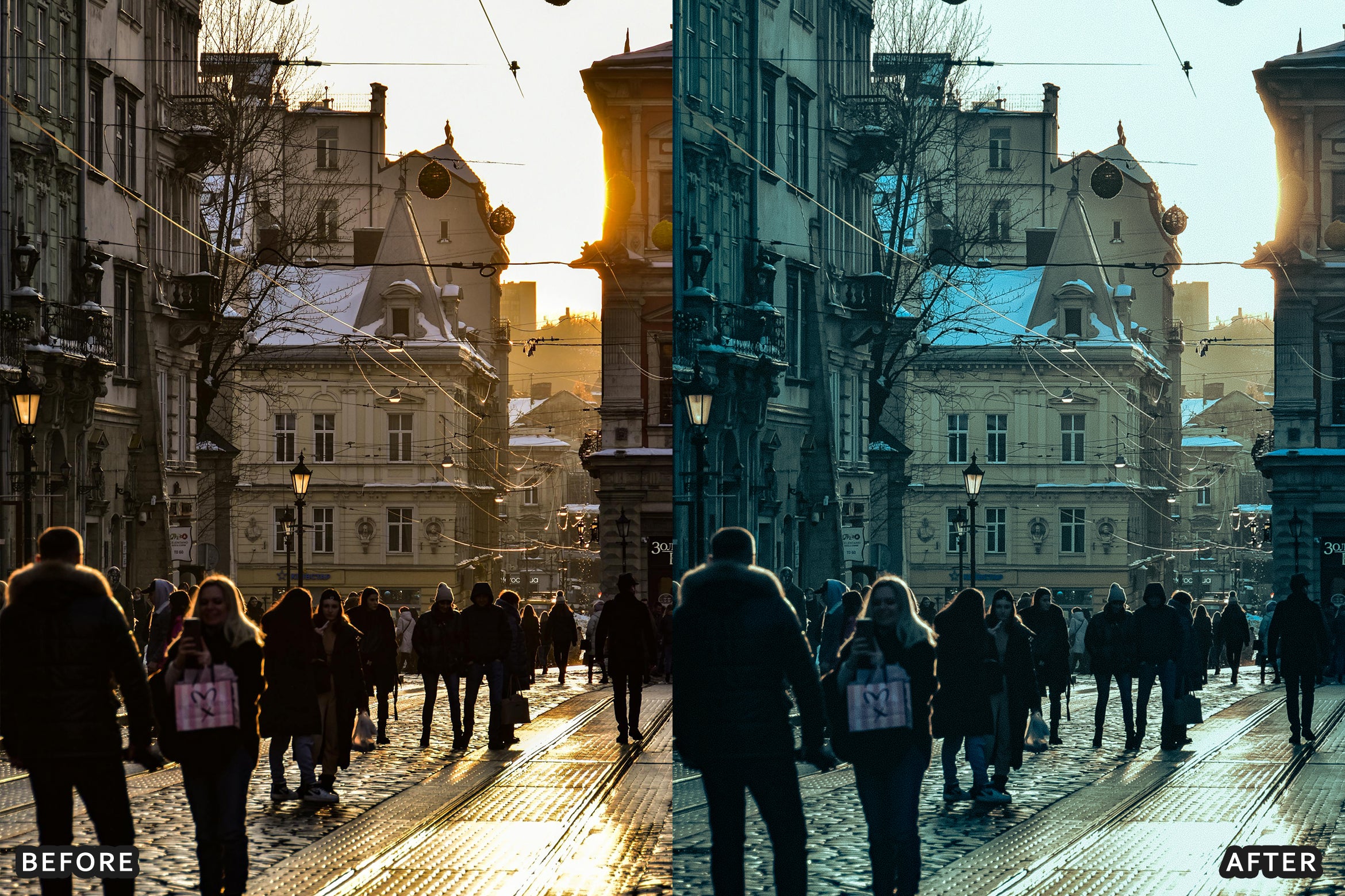 AI-Optimized Glacier Blue Hour Lightroom Presets