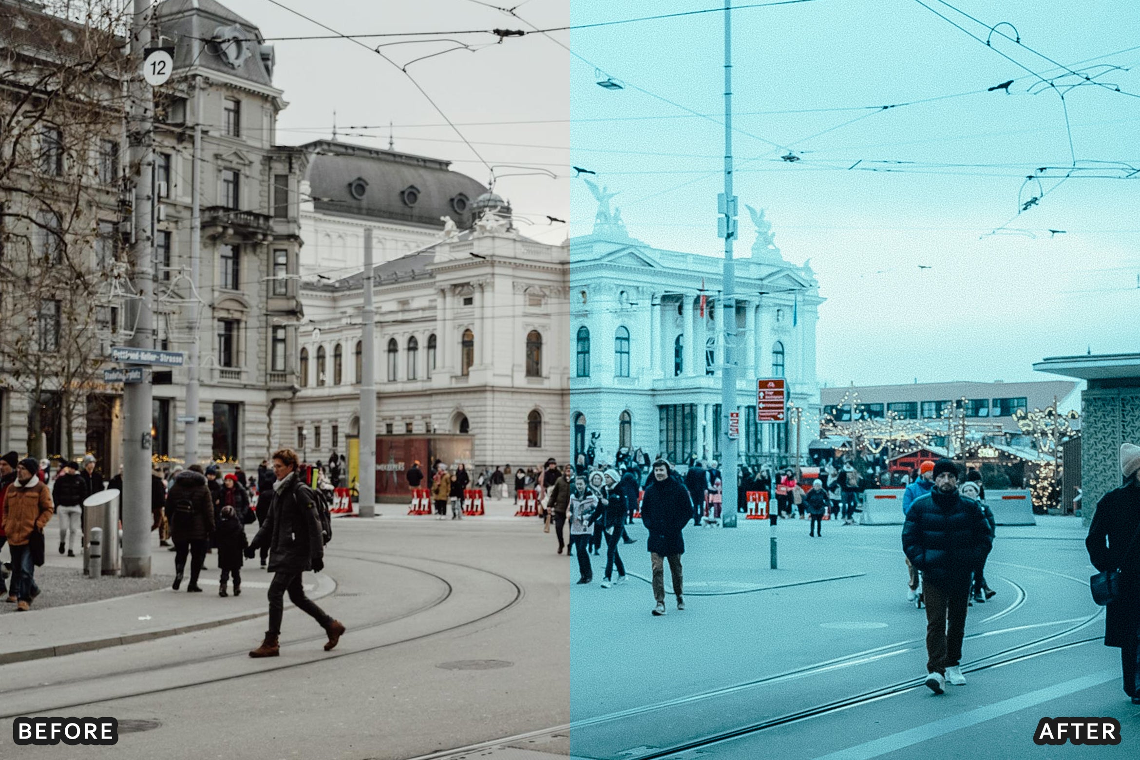 AI-Optimized Glacier Blue Hour Lightroom Presets