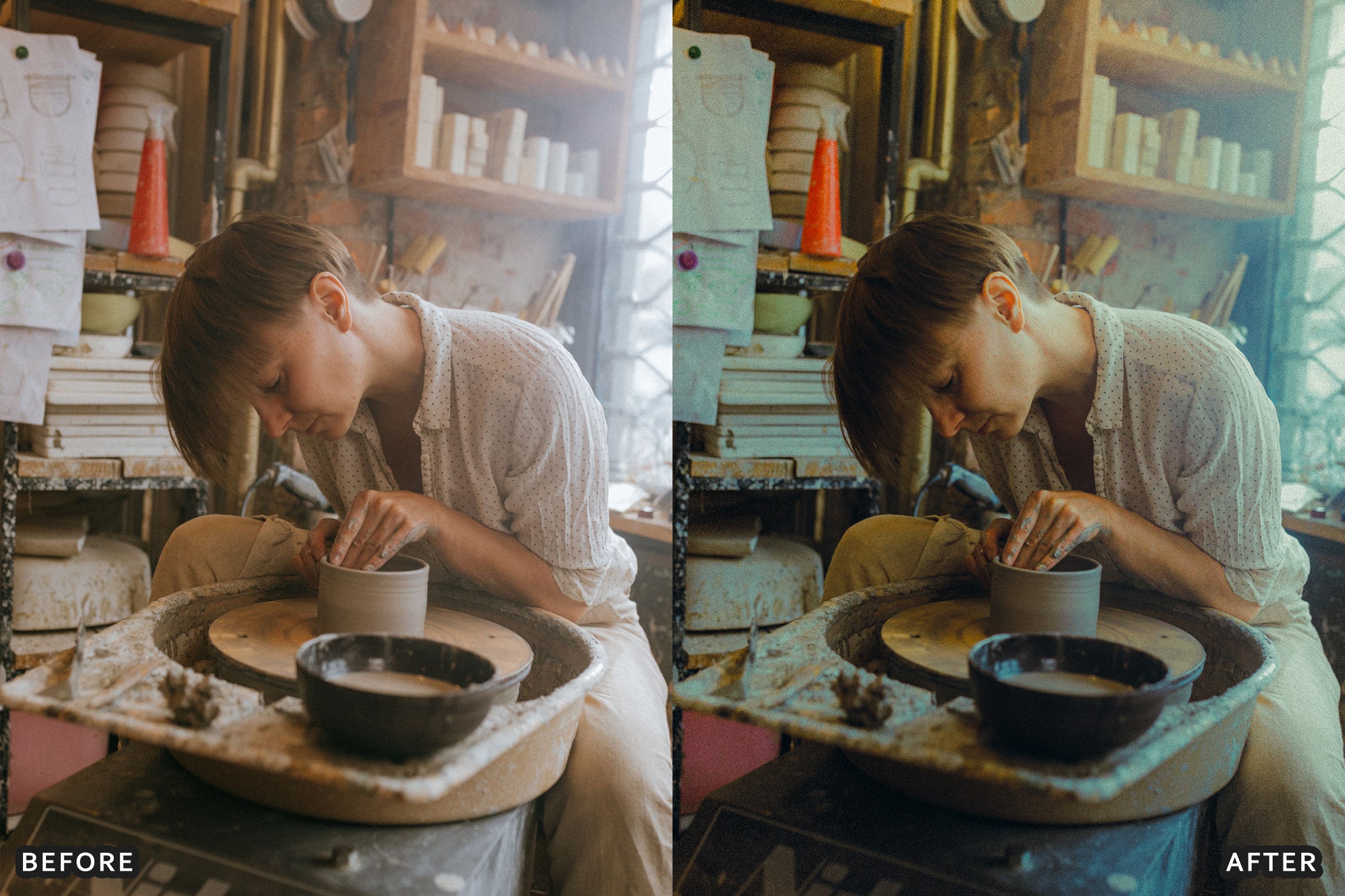 AI-Optimized Earthy Ceramics Product Lightroom Presets
