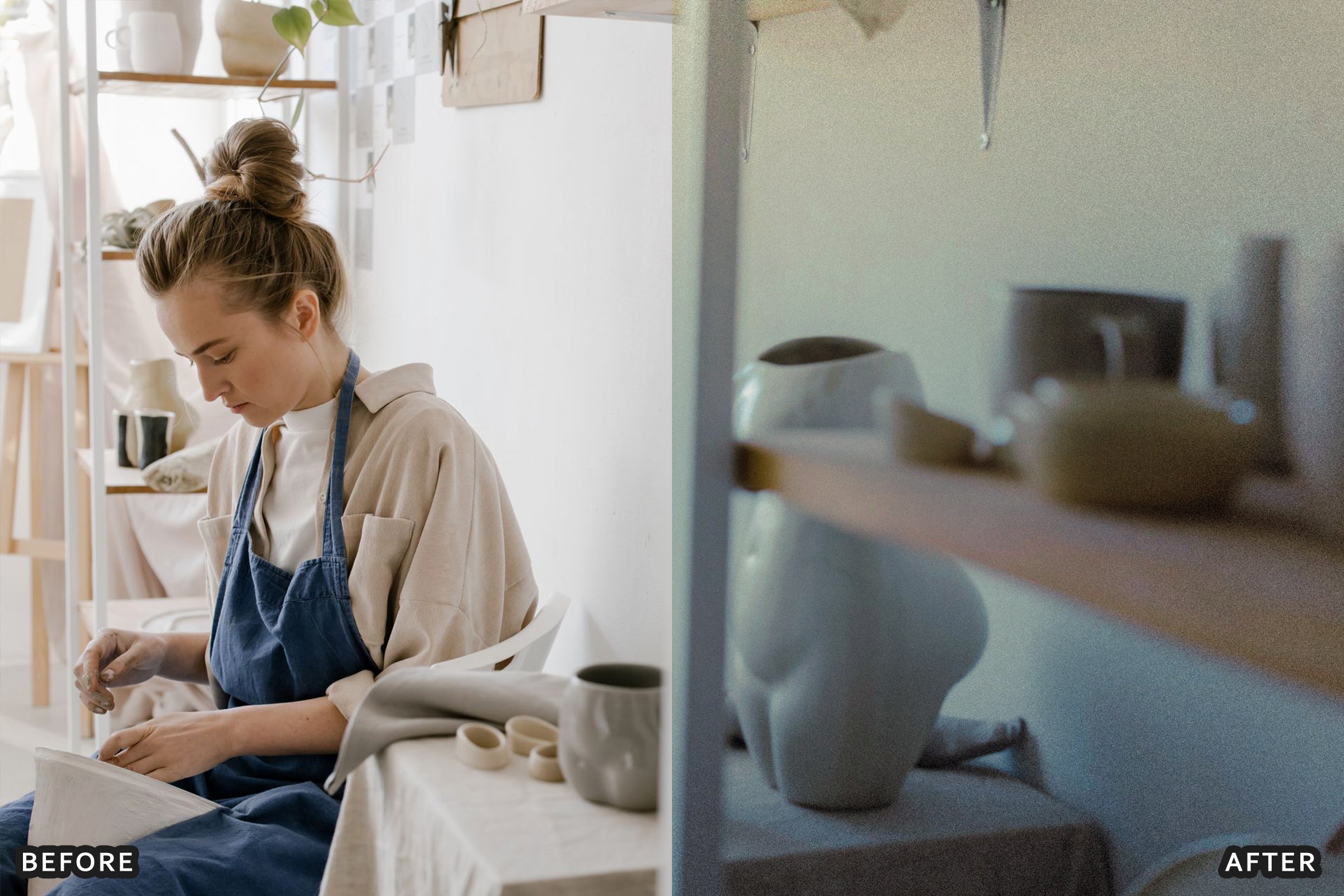 AI-Optimized Earthy Ceramics Product Lightroom Presets