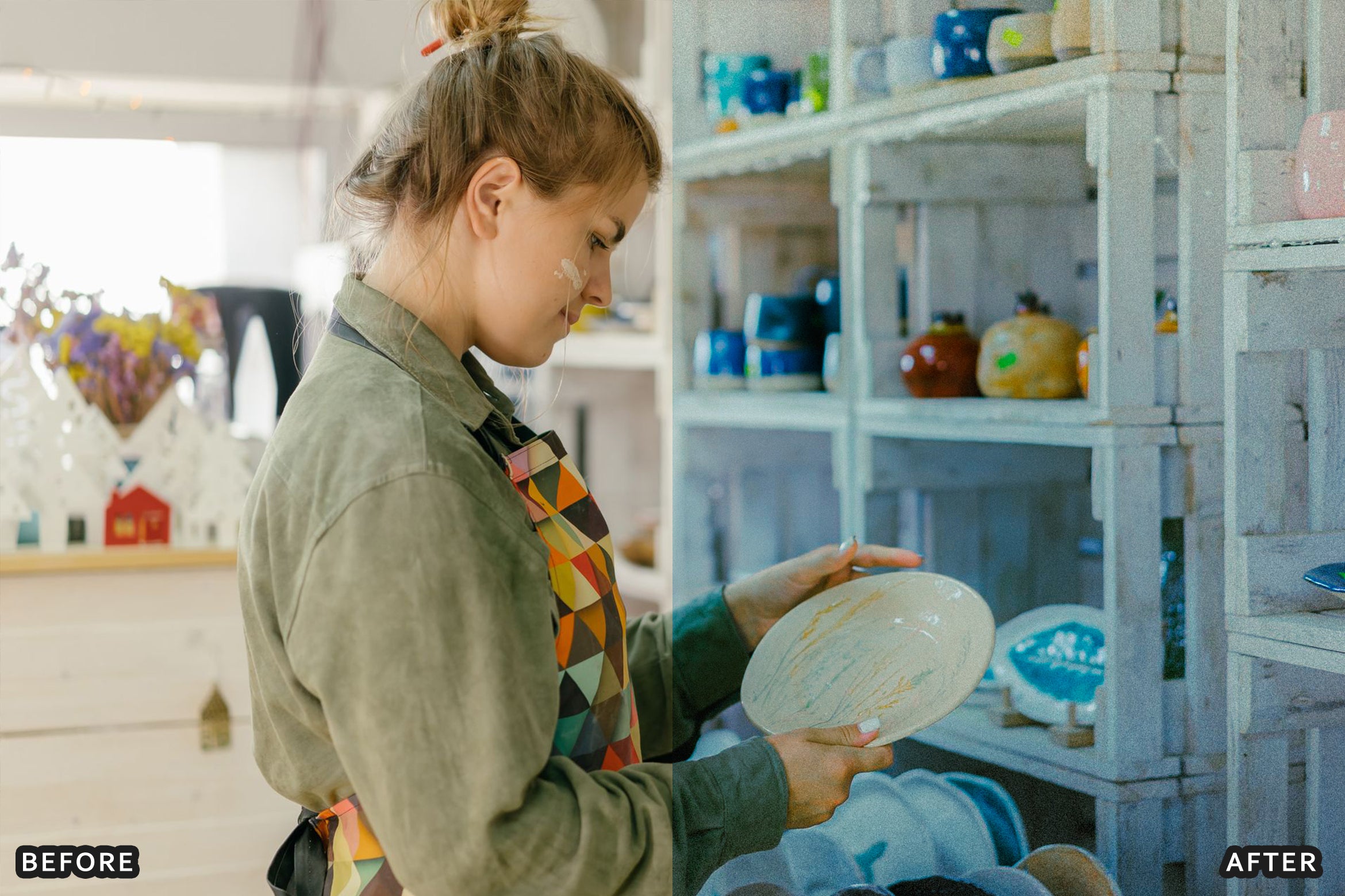 AI-Optimized Earthy Ceramics Product Lightroom Presets