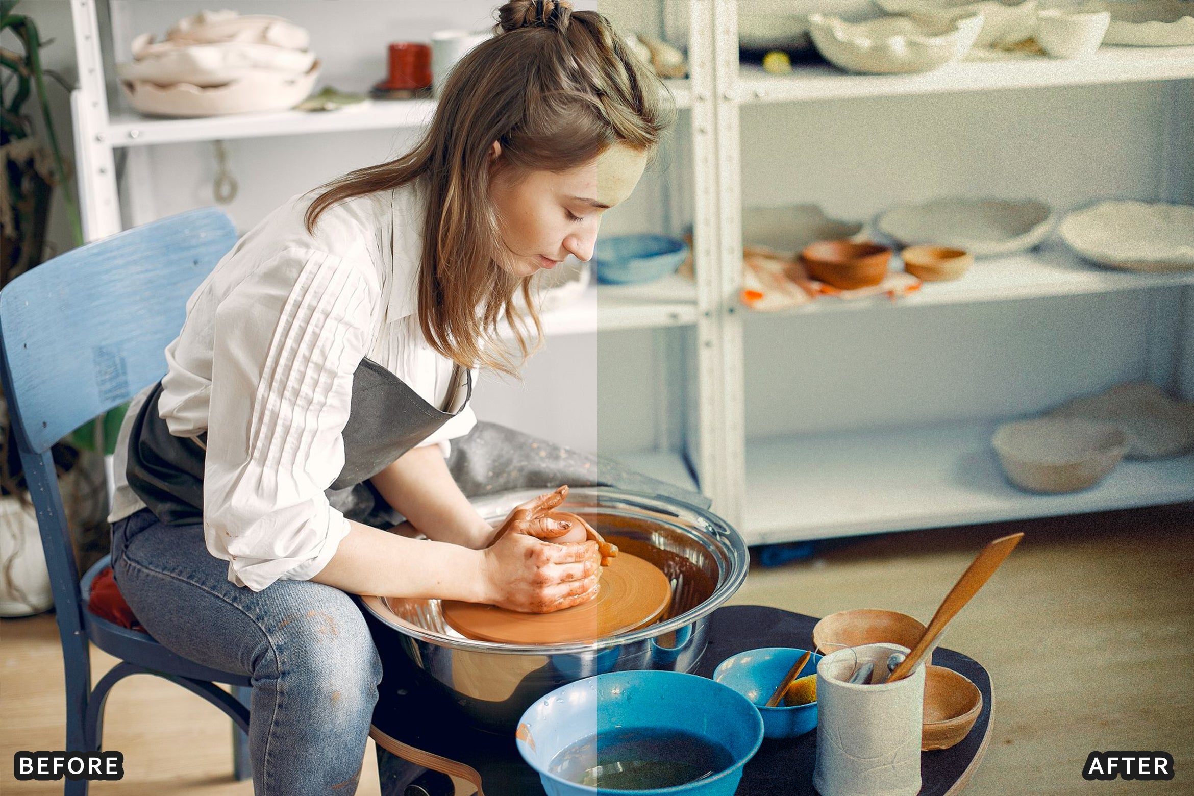 AI-Optimized Earthy Ceramics Product Lightroom Presets