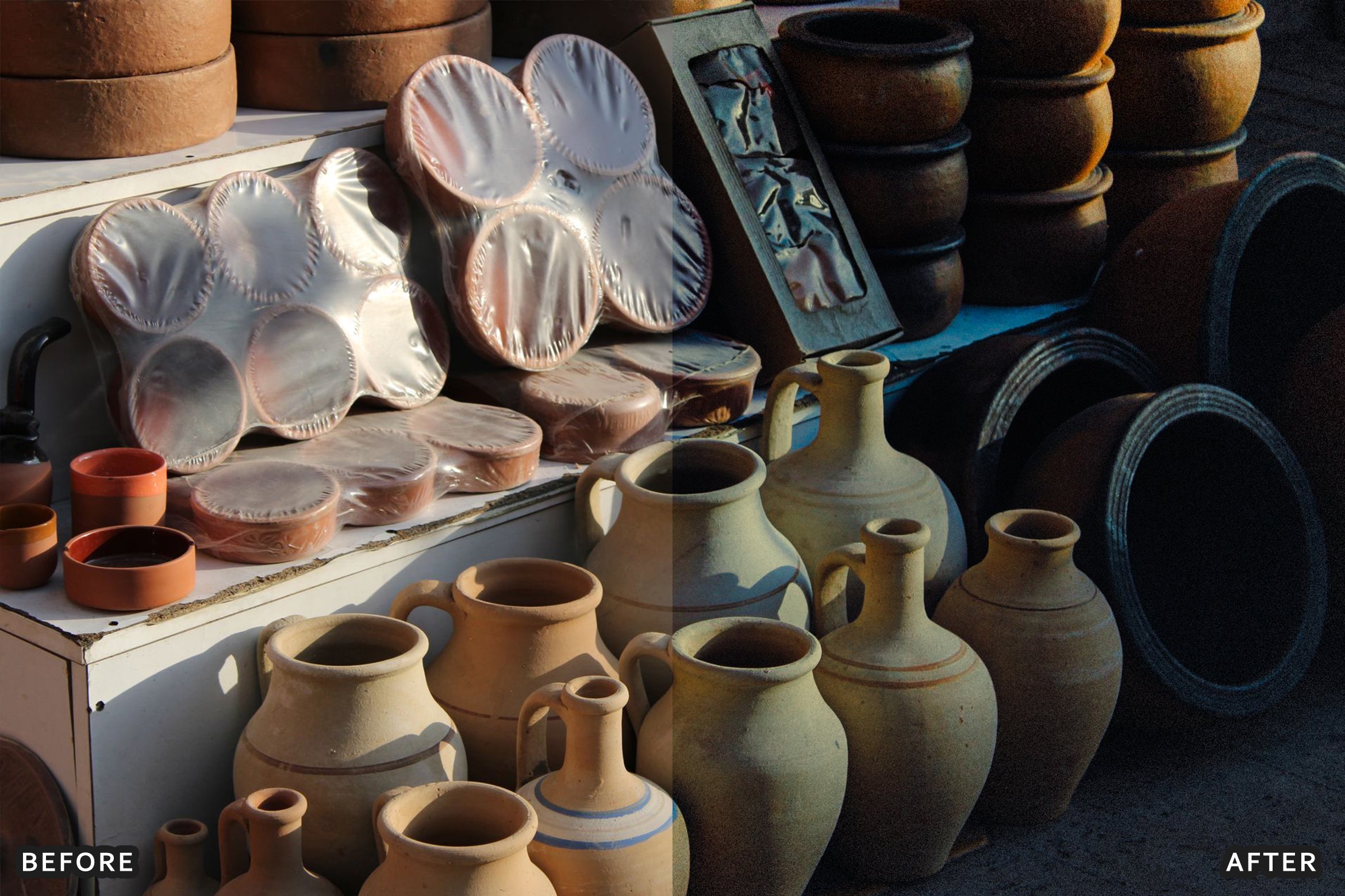 AI-Optimized Earthy Ceramics Product Lightroom Presets