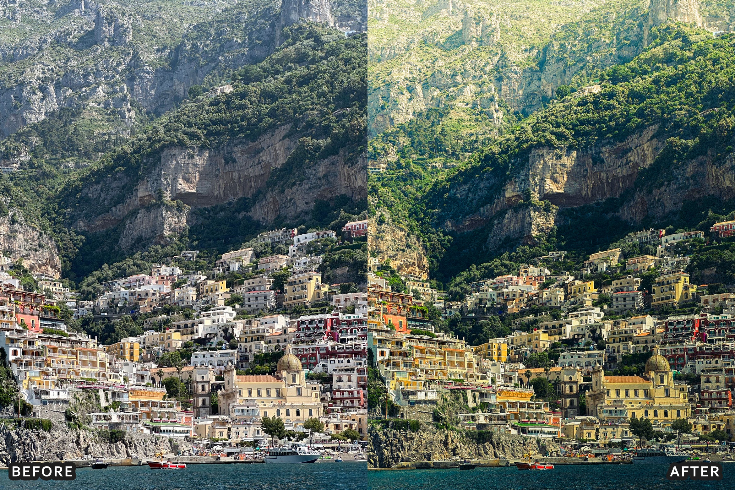 AI-Optimized Mediterranean Riviera Landscape Lightroom Presets