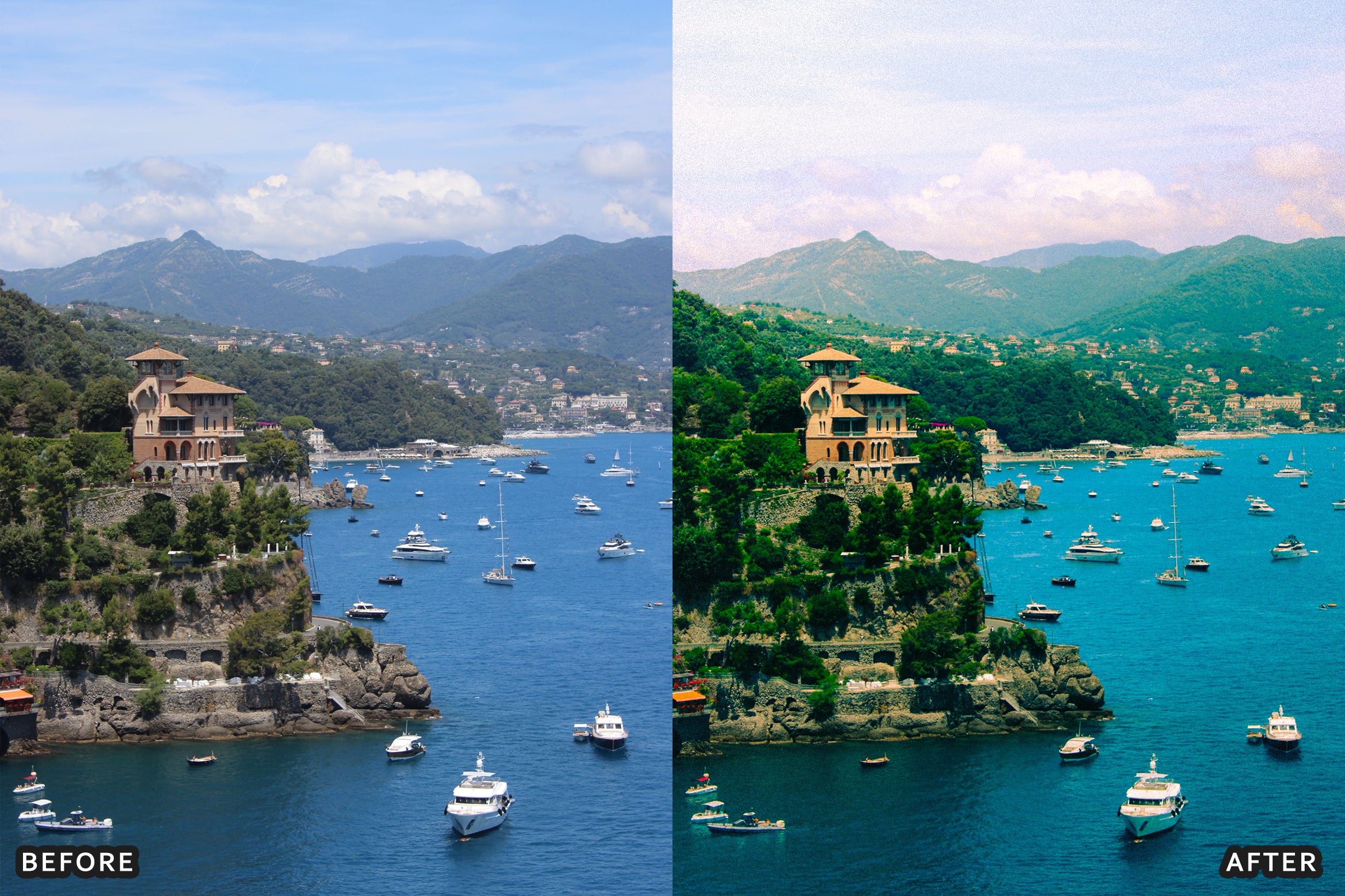 AI-Optimized Mediterranean Riviera Landscape Lightroom Presets