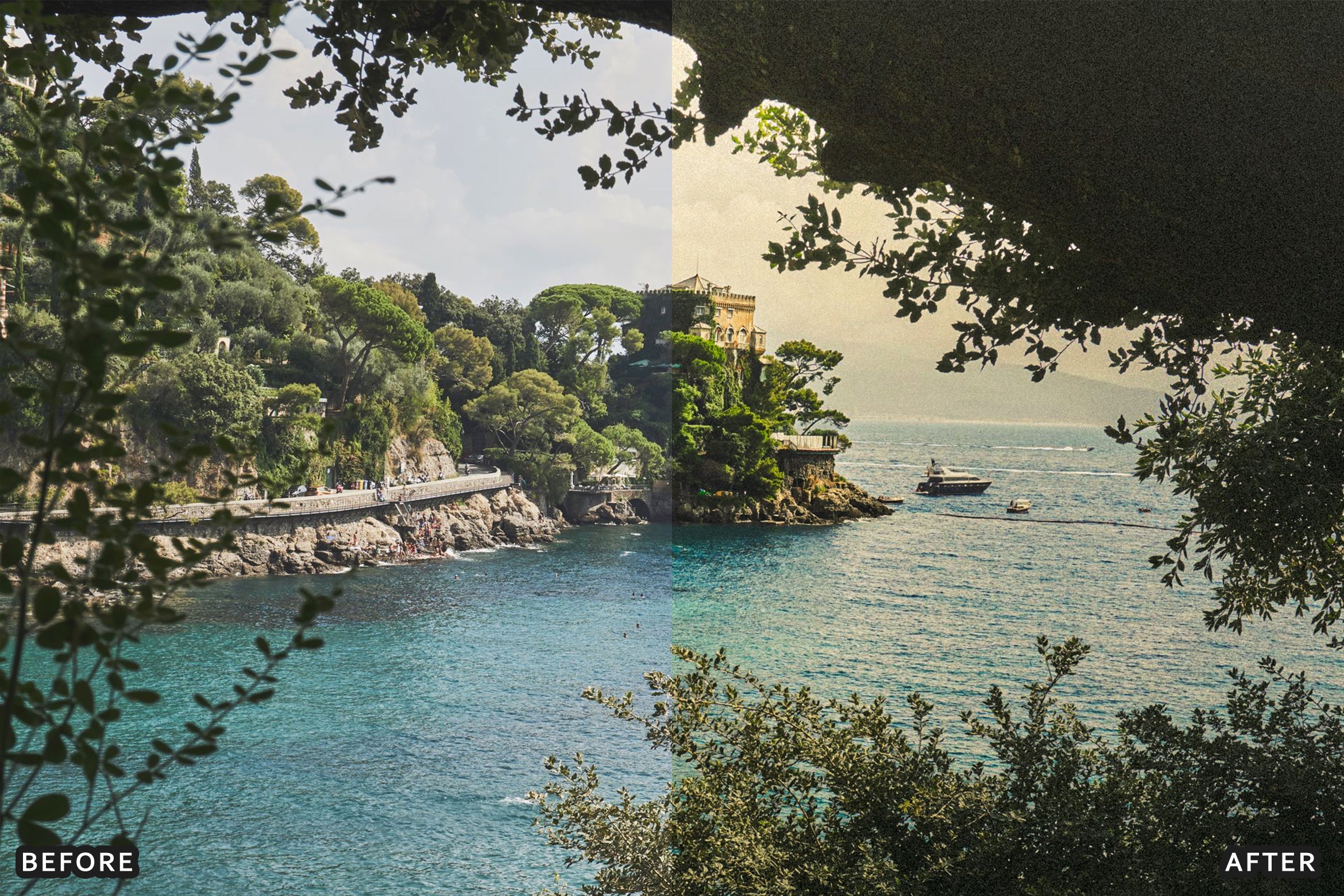 AI-Optimized Mediterranean Riviera Landscape Lightroom Presets
