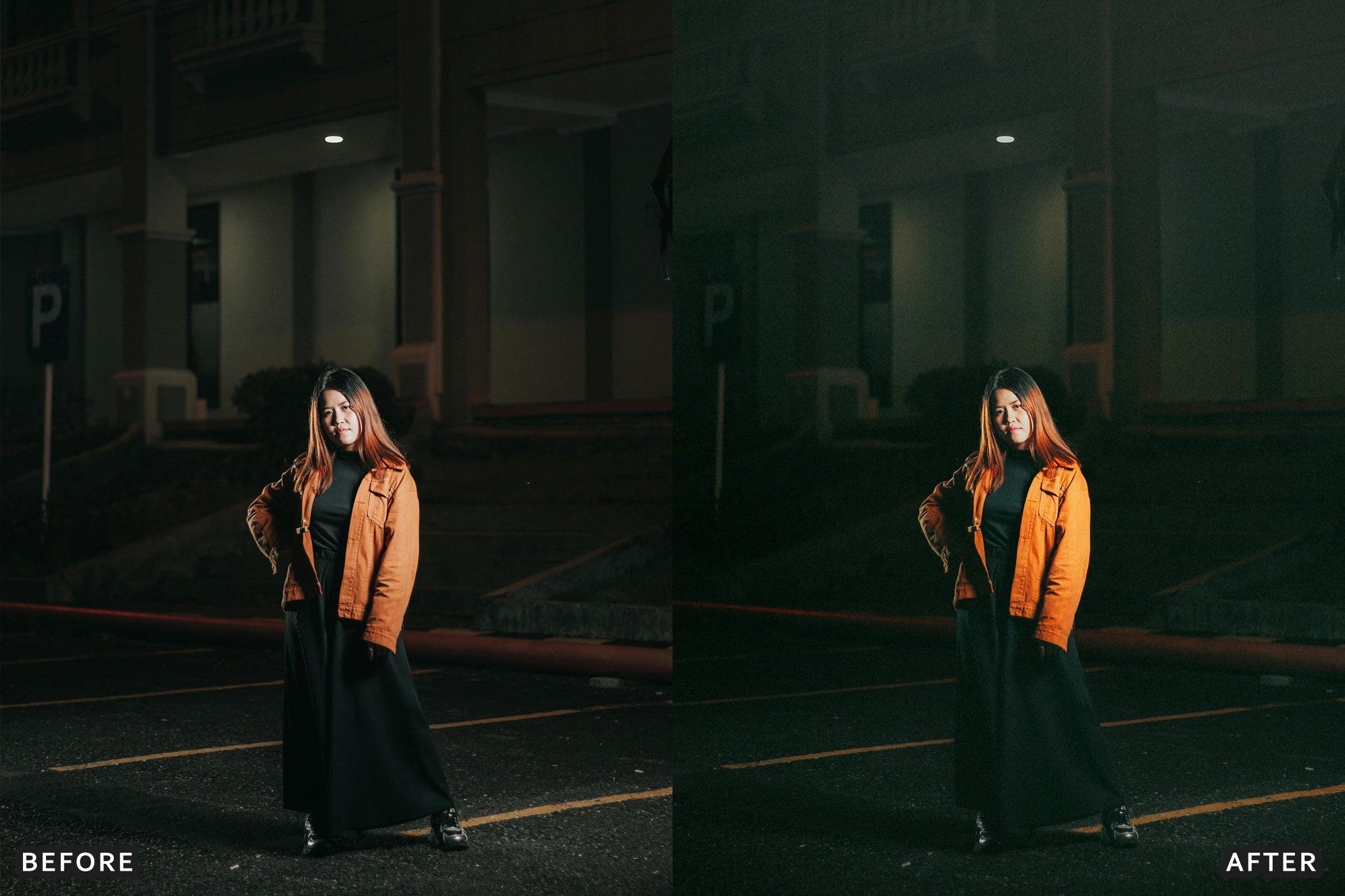 AI-Optimized Midnight Flash Street Lightroom Presets