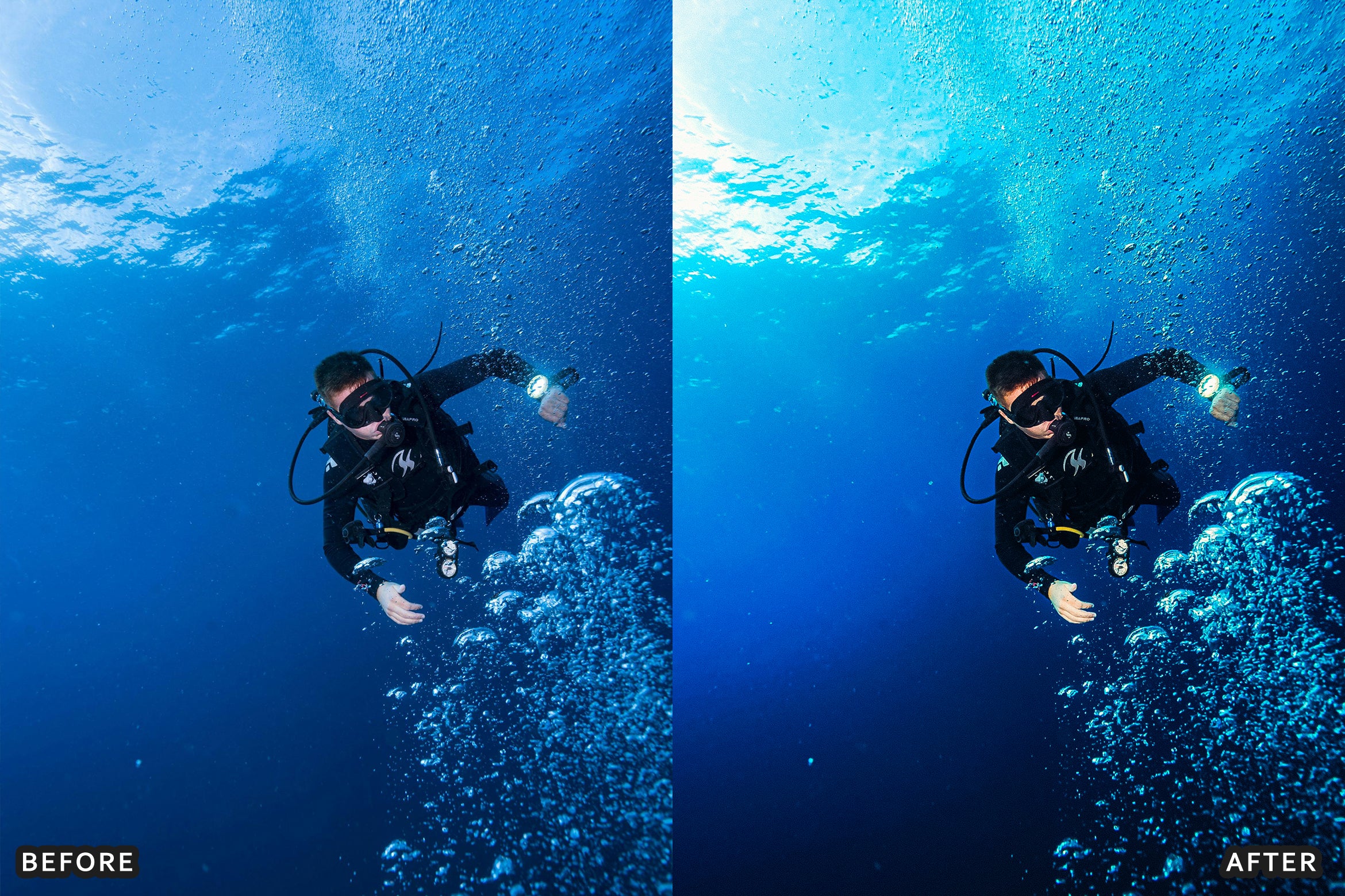 AI-Optimized Moody Underwater Lightroom Presets - Lightroom Presets - by AAA Presets