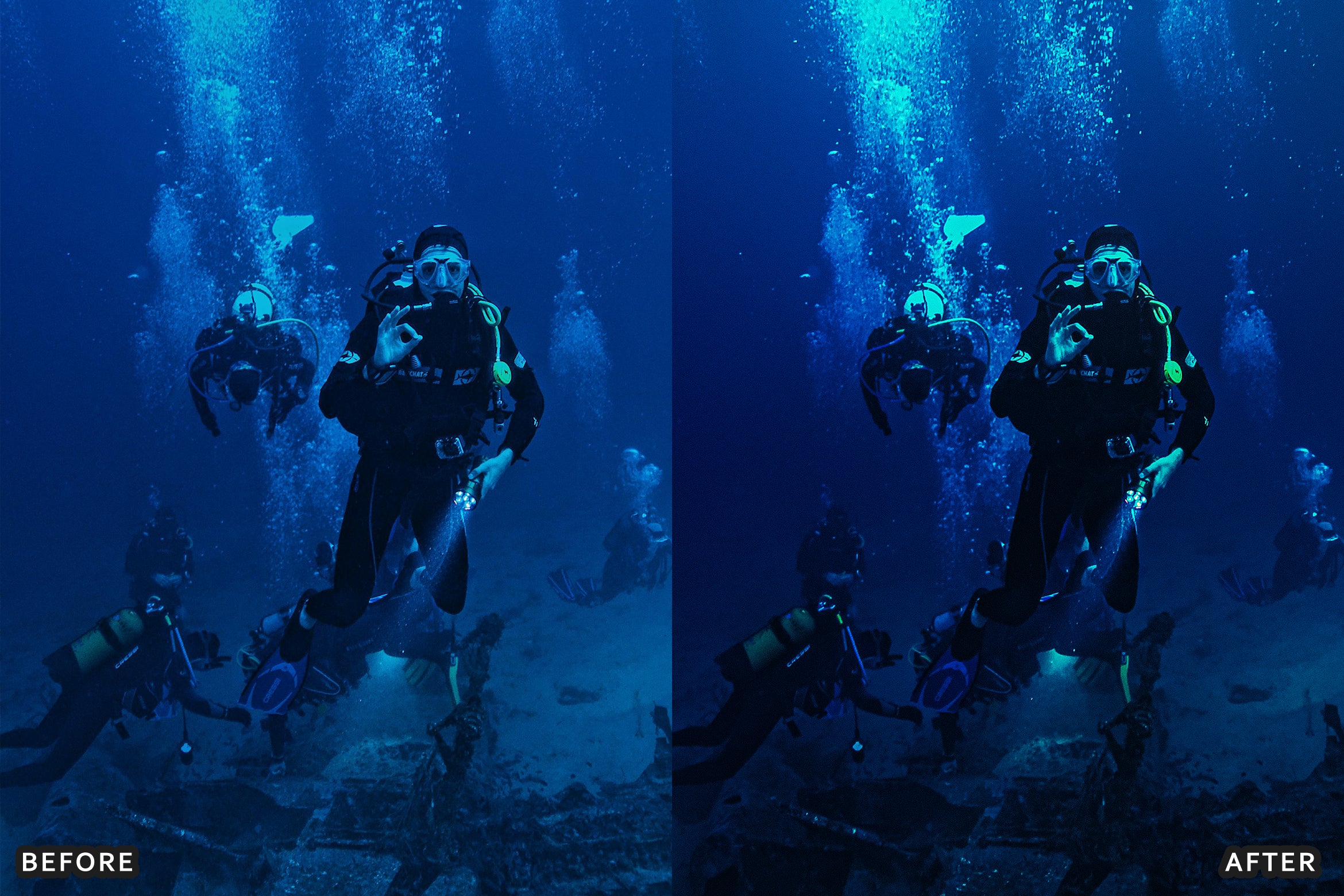 AI-Optimized Moody Underwater Lightroom Presets - Lightroom Presets - by AAA Presets