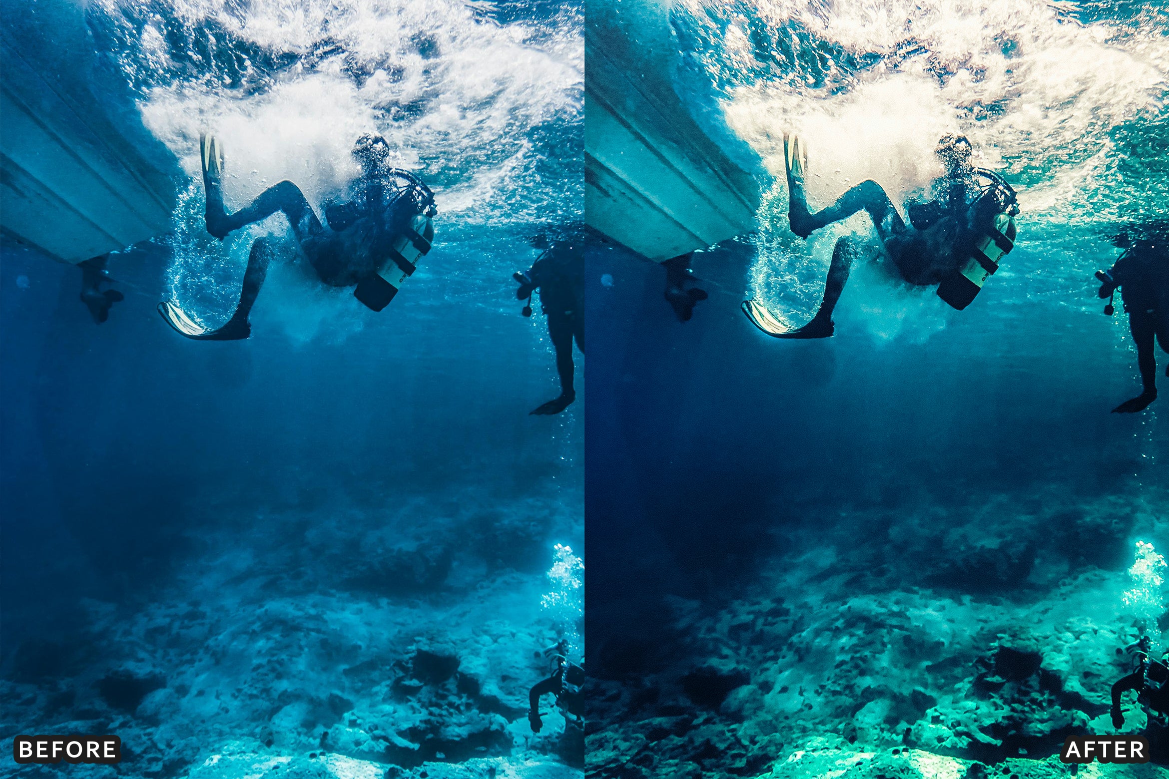 AI-Optimized Moody Underwater Lightroom Presets - Lightroom Presets - by AAA Presets