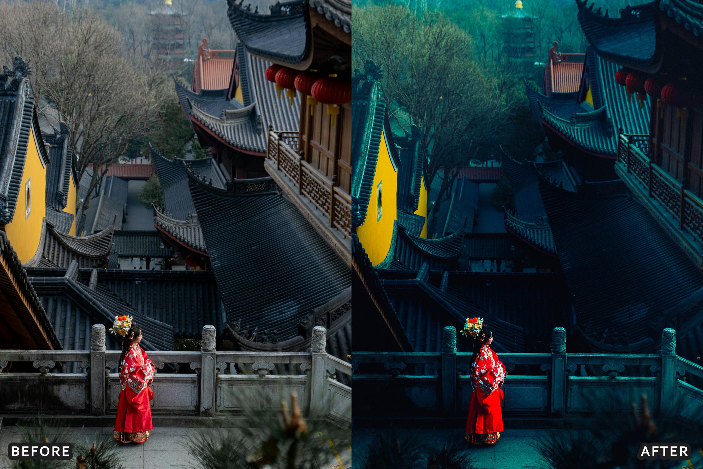 AI-Optimized Moody Red Cinematic Travel Lightroom Presets - Lightroom Presets - by AAA Presets