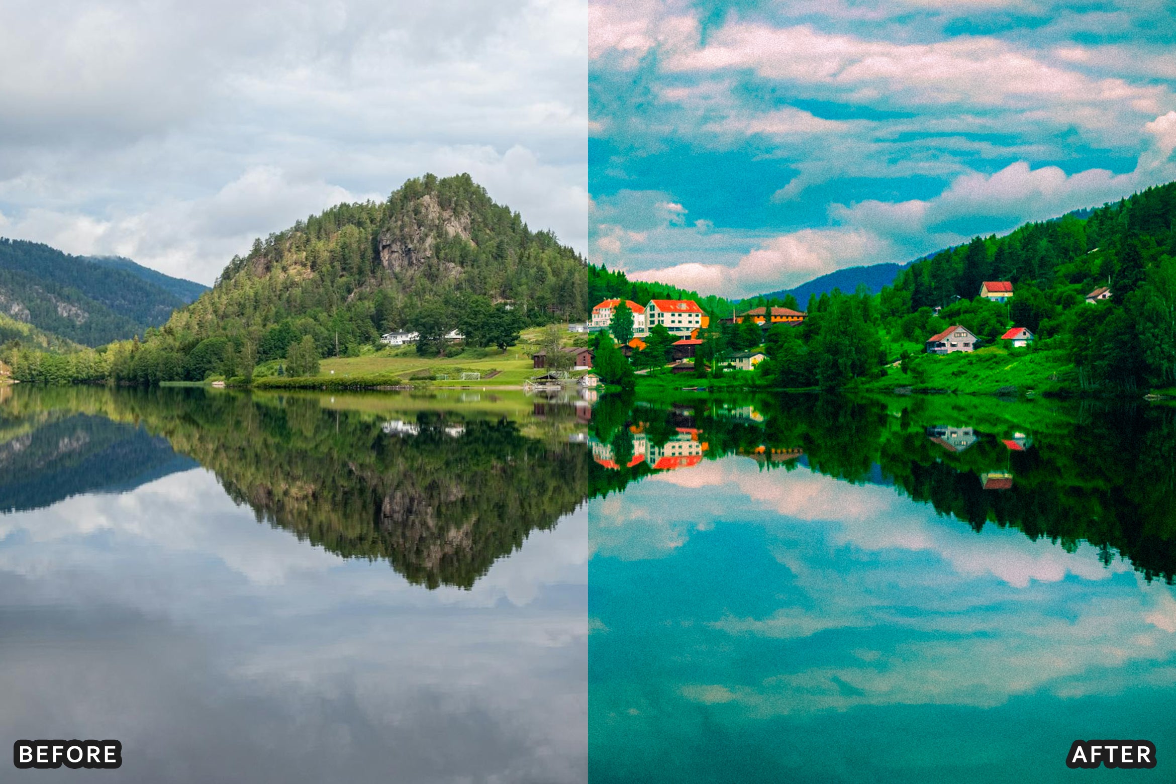 AI-Optimized Nature Cinematic Teal & Amber Lightroom Presets