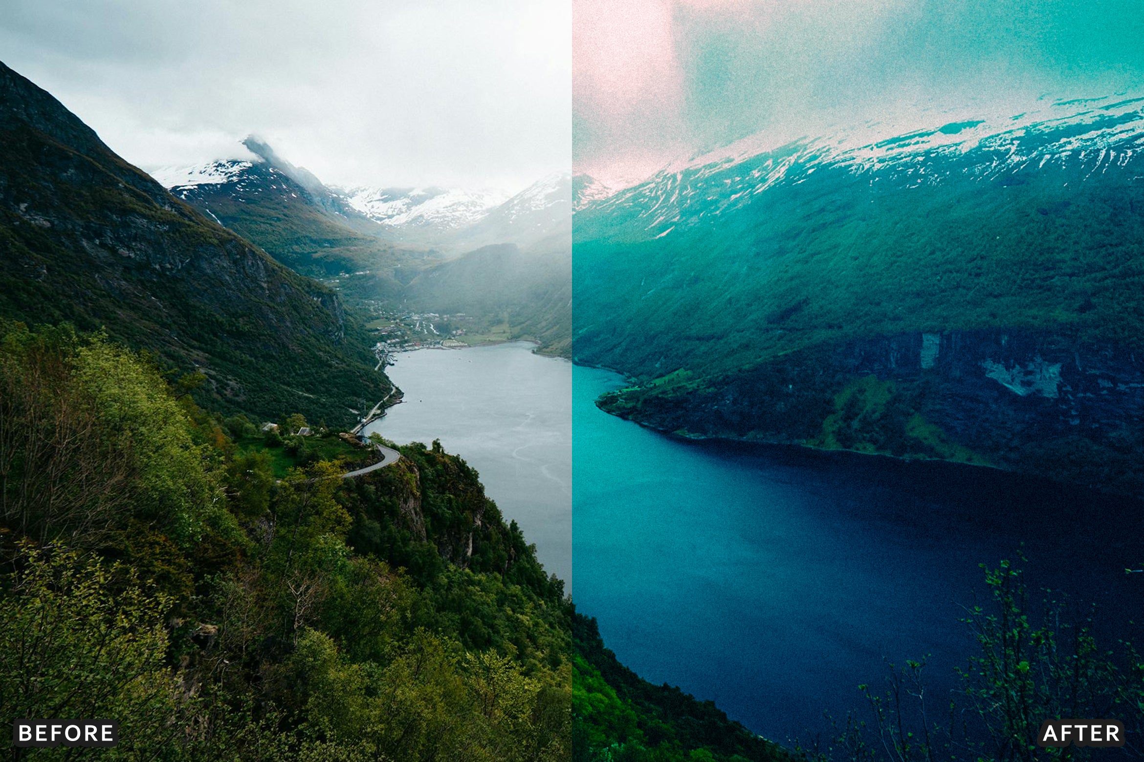 AI-Optimized Nature Cinematic Teal & Amber Lightroom Presets