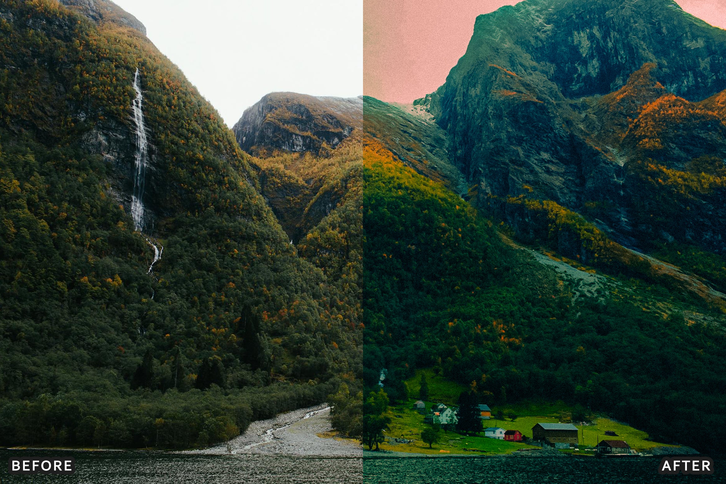 AI-Optimized Nature Cinematic Teal & Amber Lightroom Presets