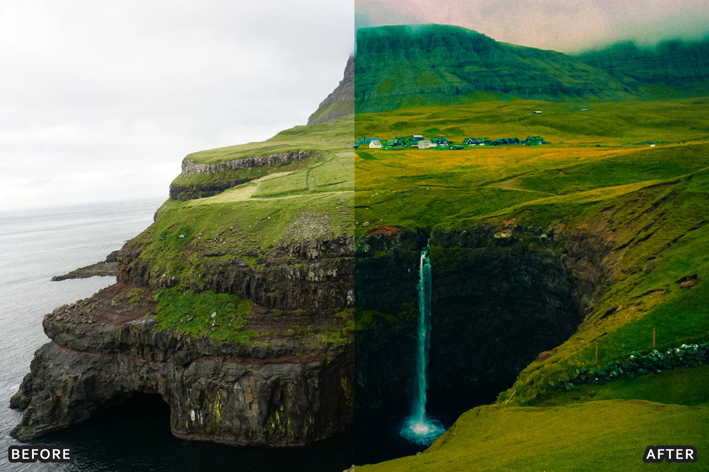 AI-Optimized Nature Cinematic Teal & Amber Lightroom Presets