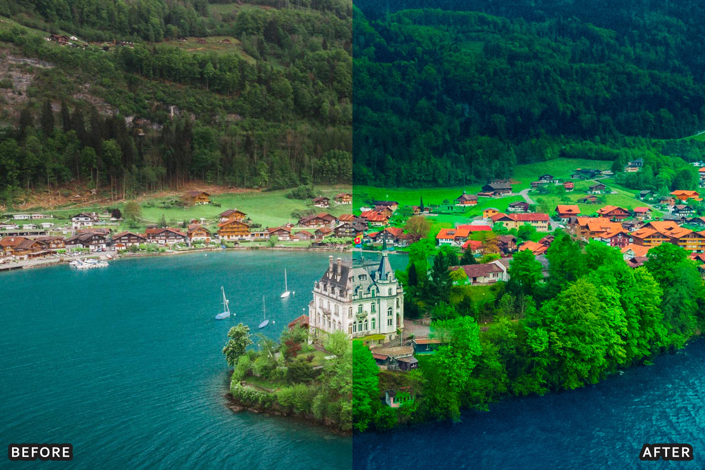 AI-Optimized Nature Cinematic Teal & Amber Lightroom Presets