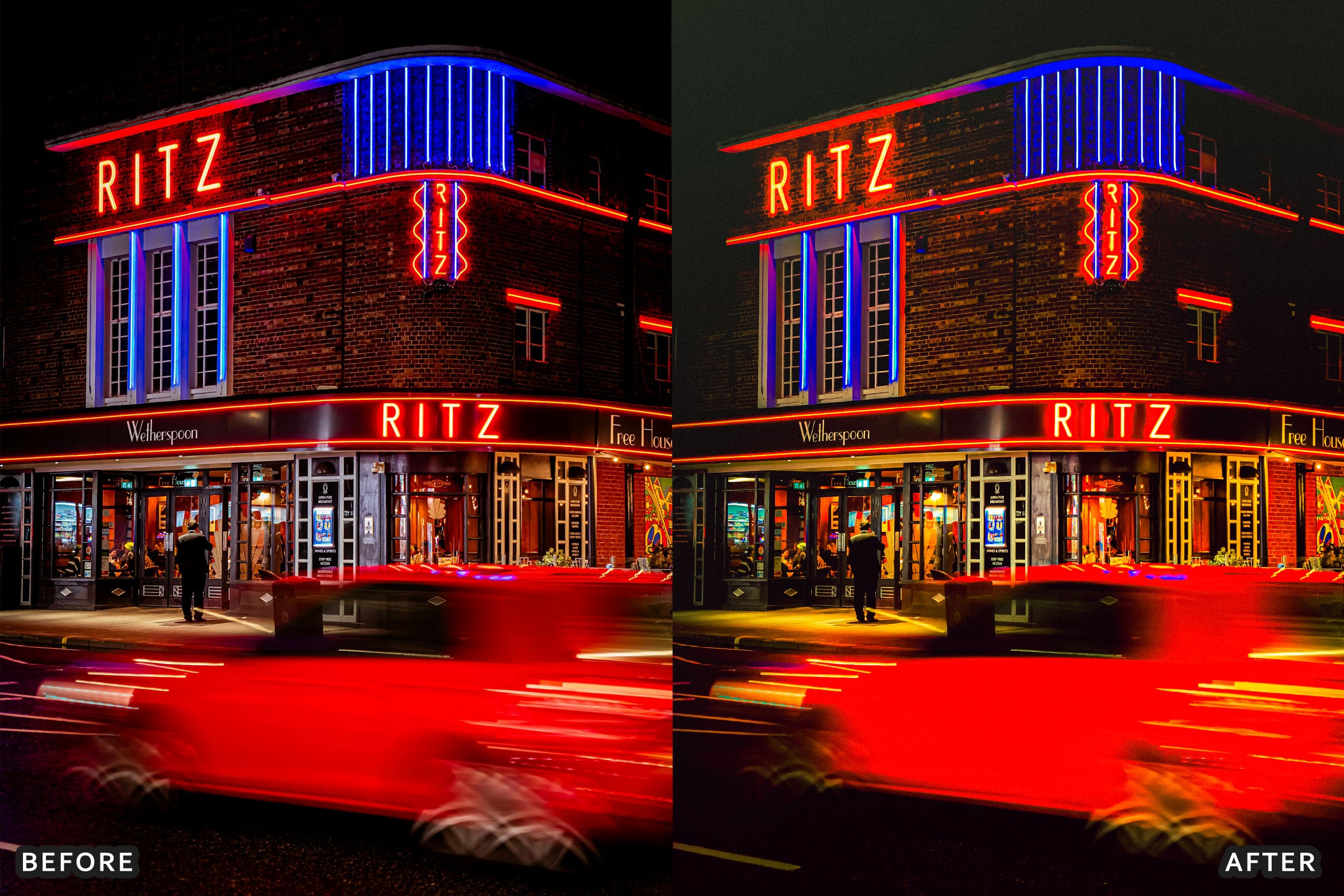 AI-Optimized Neon Street Lightroom Presets