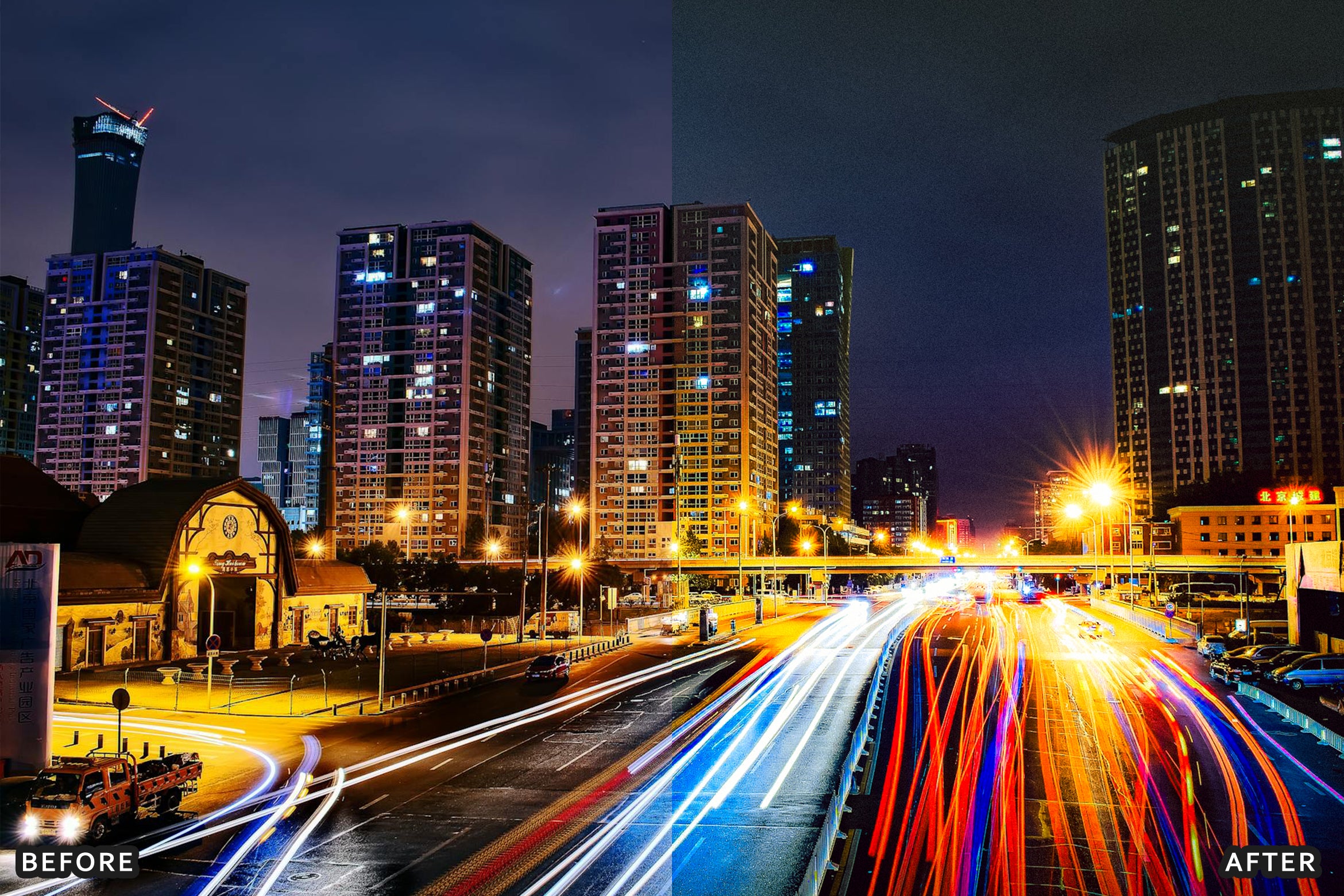 AI-Optimized Neon Street Lightroom Presets