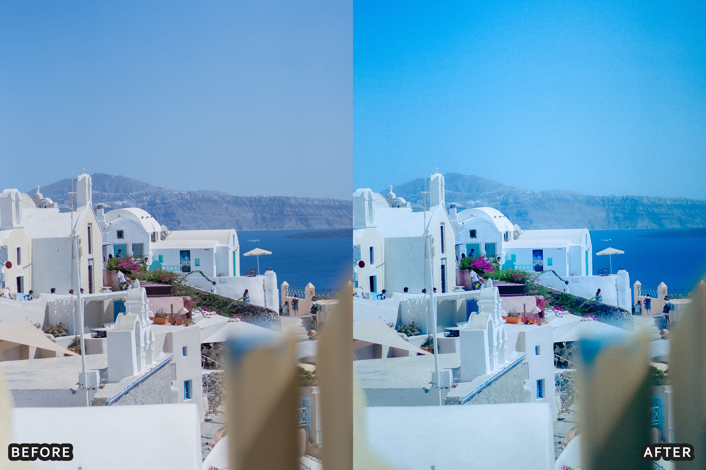 AI-Optimized Santorini White & Blue Lightroom Presets