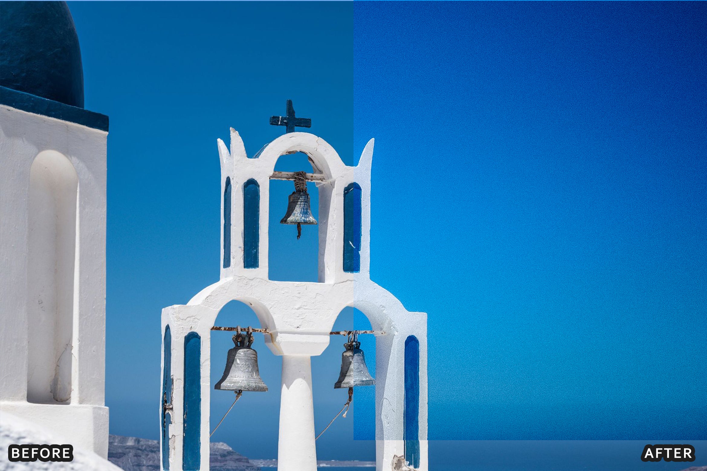 AI-Optimized Santorini White & Blue Lightroom Presets