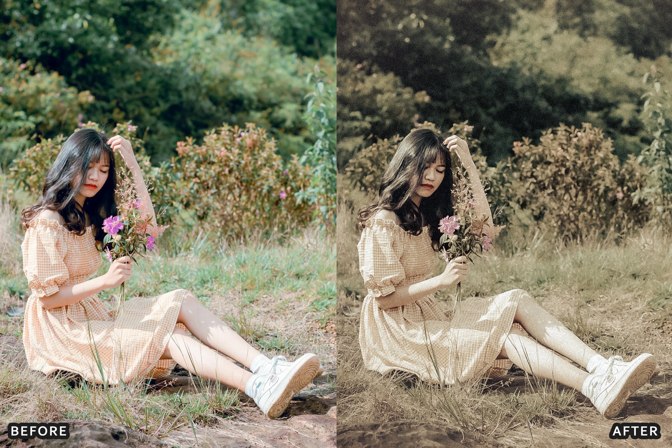 AI-Optimized Peachy Vintage Glow Lightroom Presets - Lightroom Presets - by AAA Presets