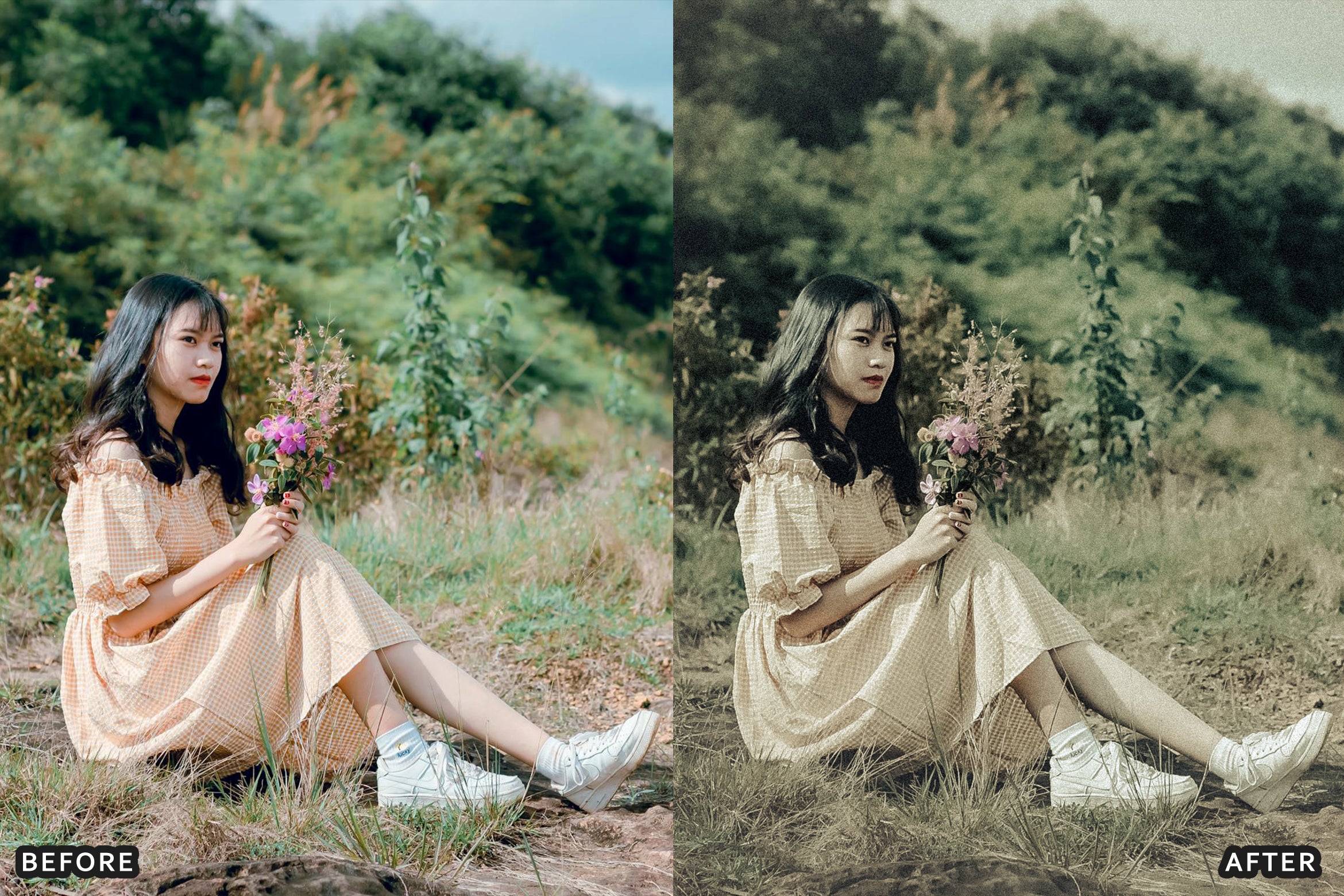 AI-Optimized Peachy Vintage Glow Lightroom Presets - Lightroom Presets - by AAA Presets