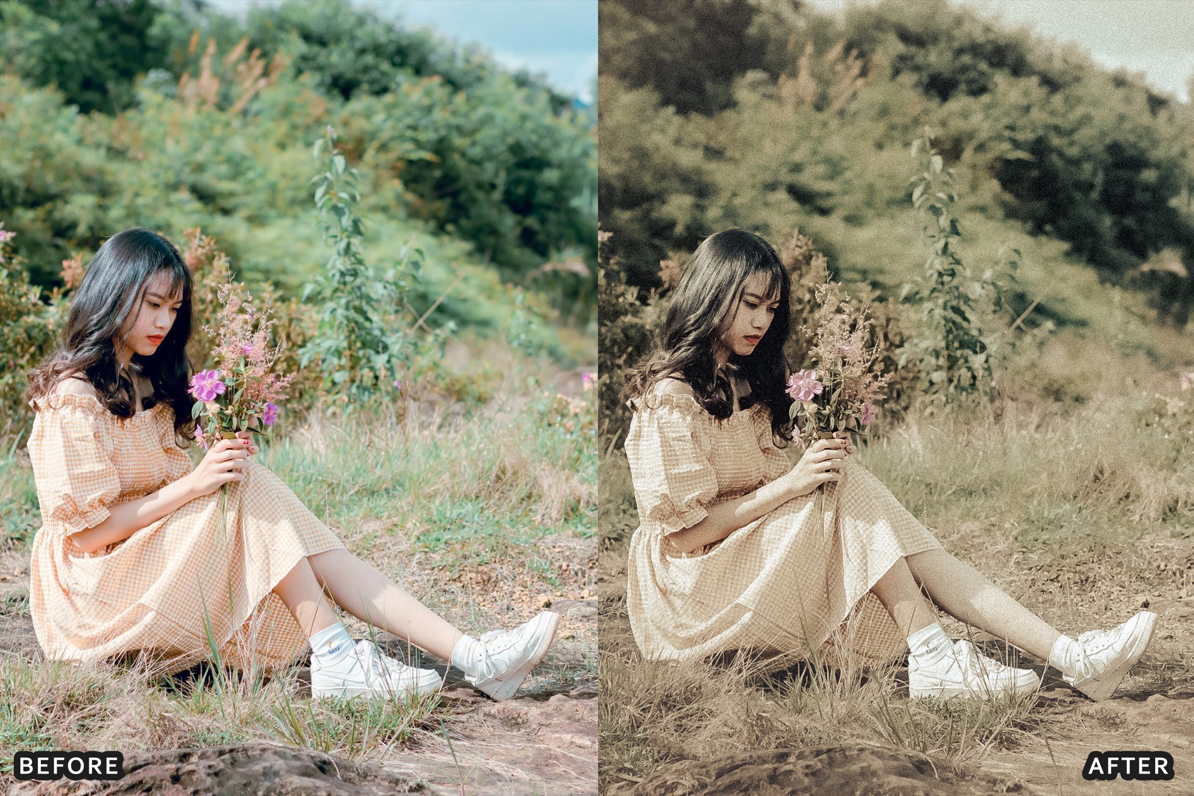 AI-Optimized Peachy Vintage Glow Lightroom Presets - Lightroom Presets - by AAA Presets