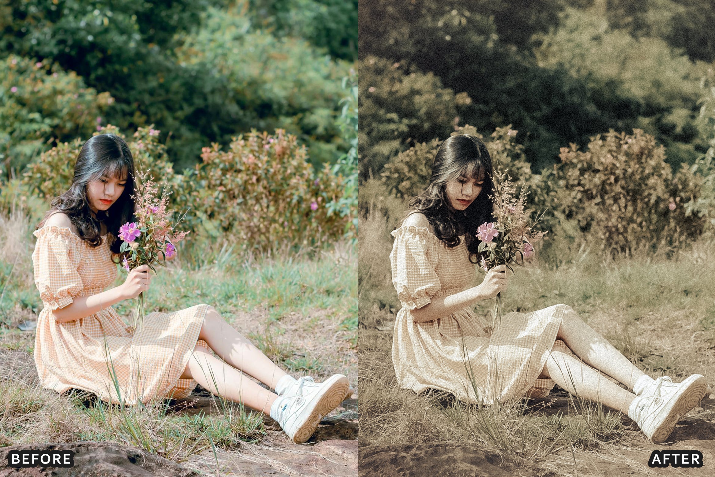 AI-Optimized Peachy Vintage Glow Lightroom Presets - Lightroom Presets - by AAA Presets