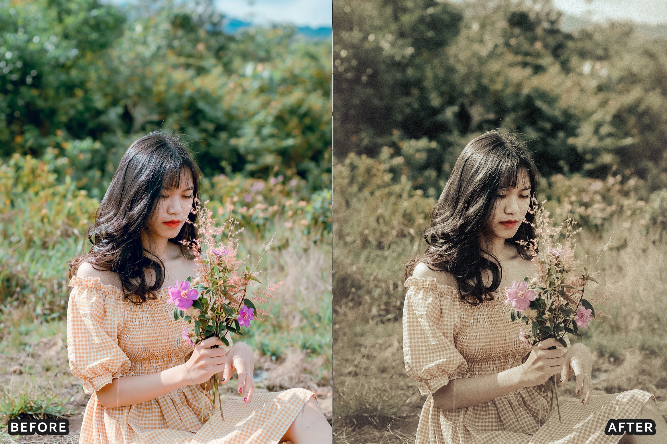 AI-Optimized Peachy Vintage Glow Lightroom Presets - Lightroom Presets - by AAA Presets